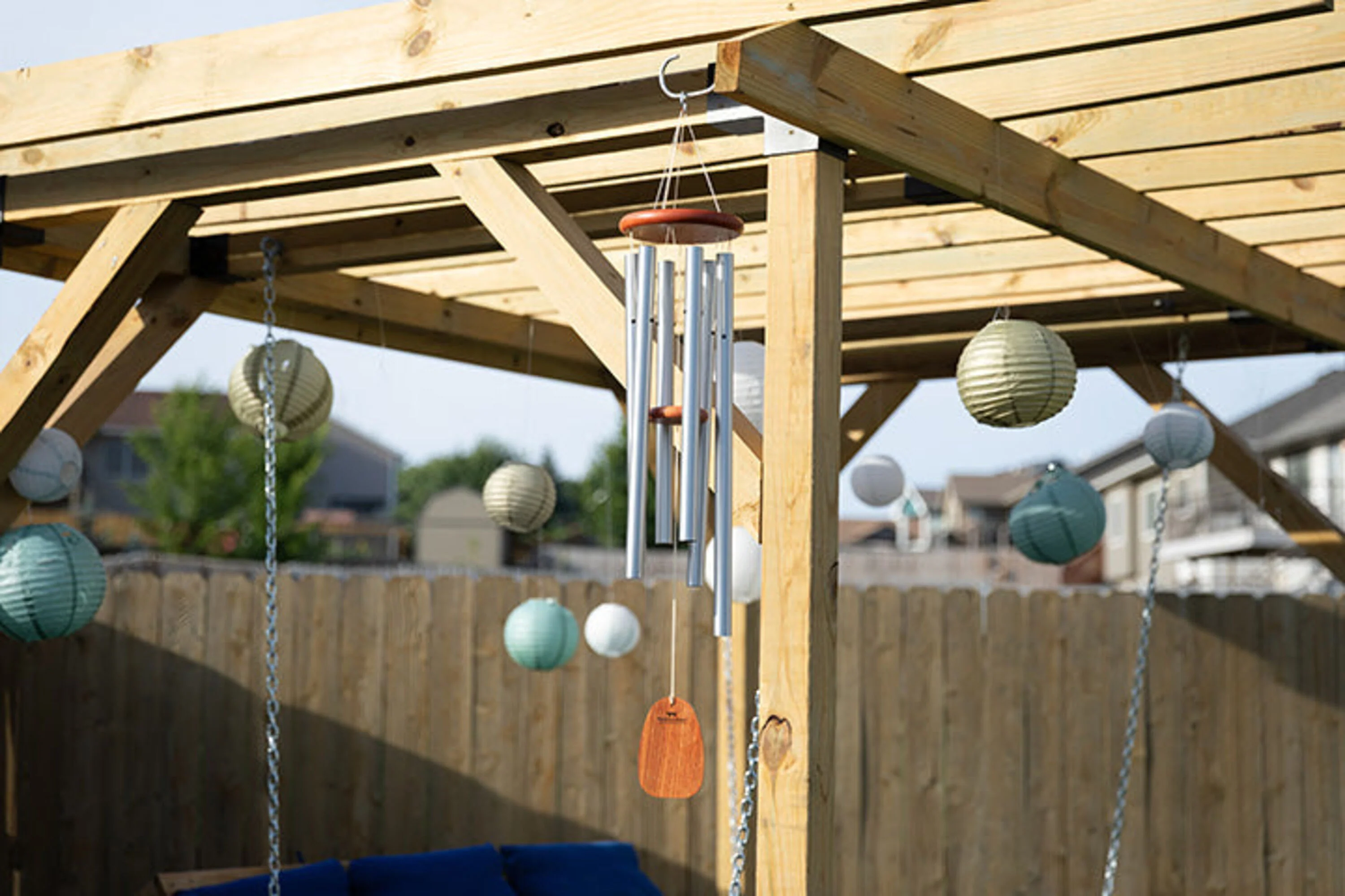 Large Weather-Resistant Aluminum Amazing Grace Tone Wind Chime - Image 4
