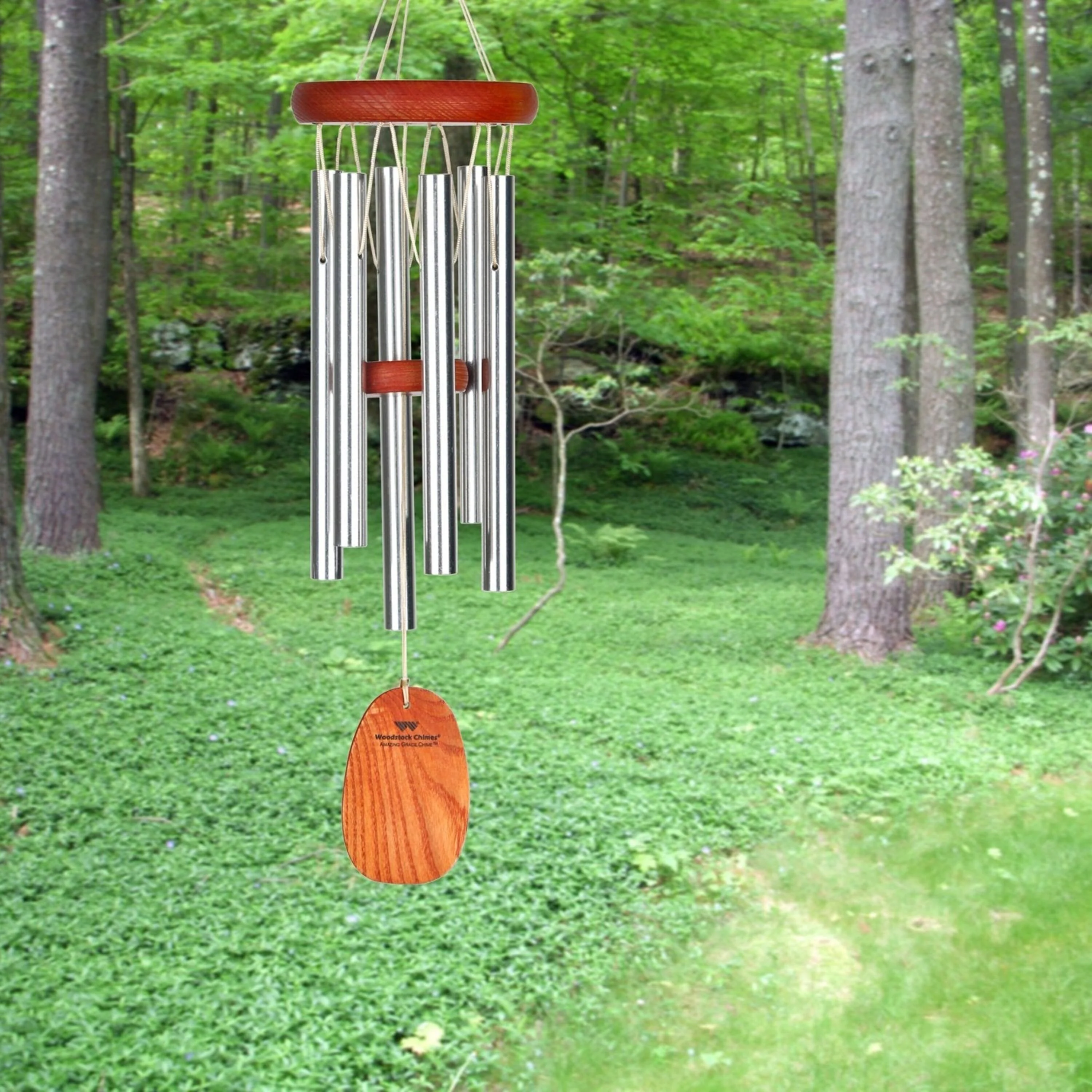 Small Weather-Resistant Aluminum Amazing Grace Tone Wind Chime - Image 3