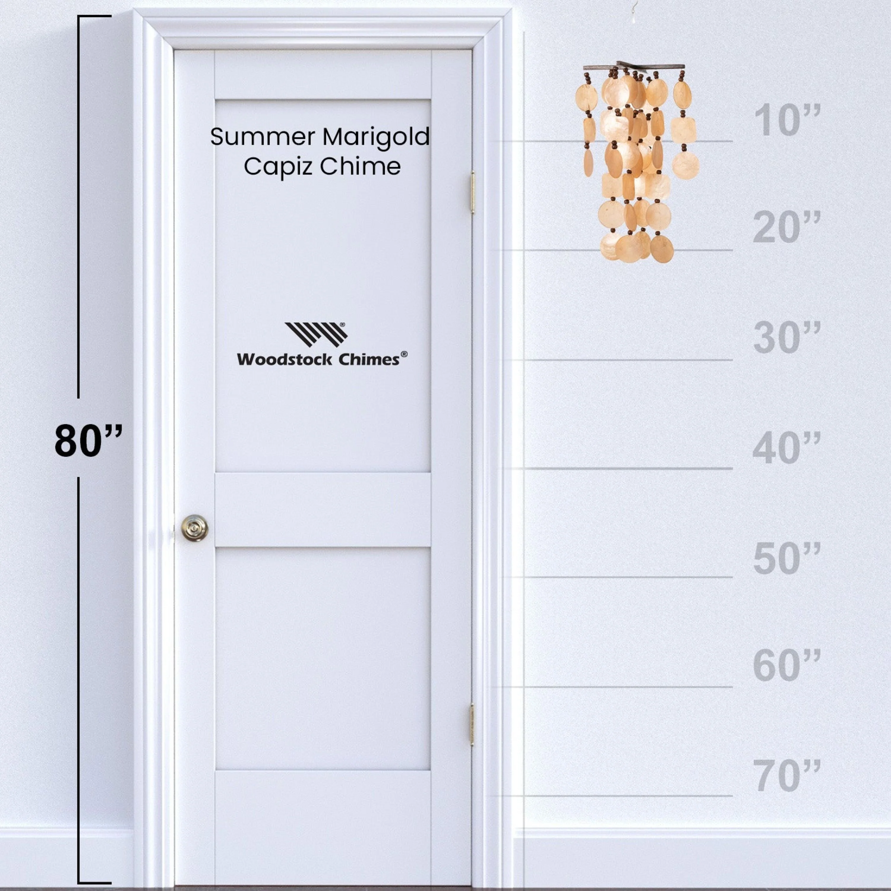 Summer Marigold Capiz Chime - Image 4