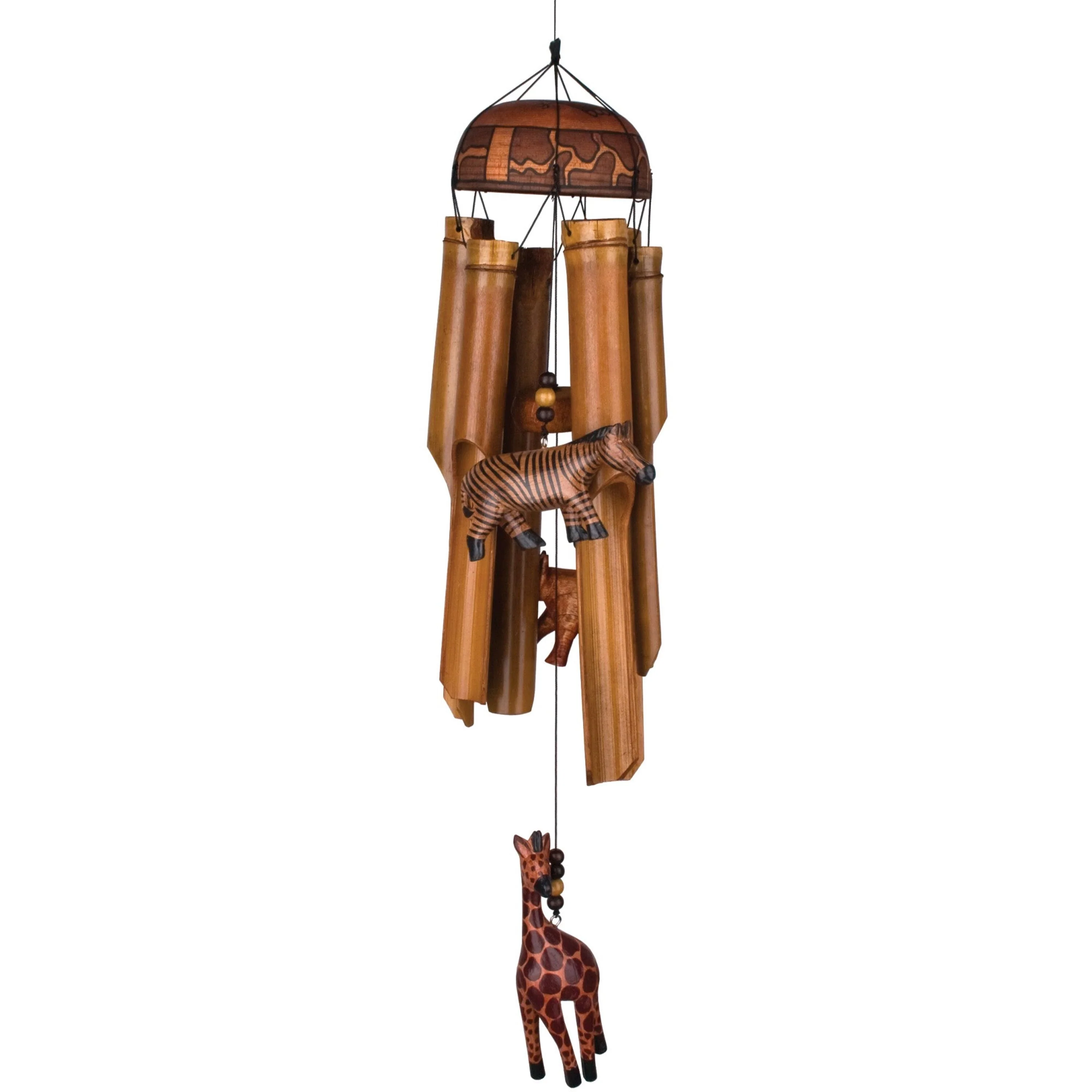 African Trio Bamboo Windchime - Image 3