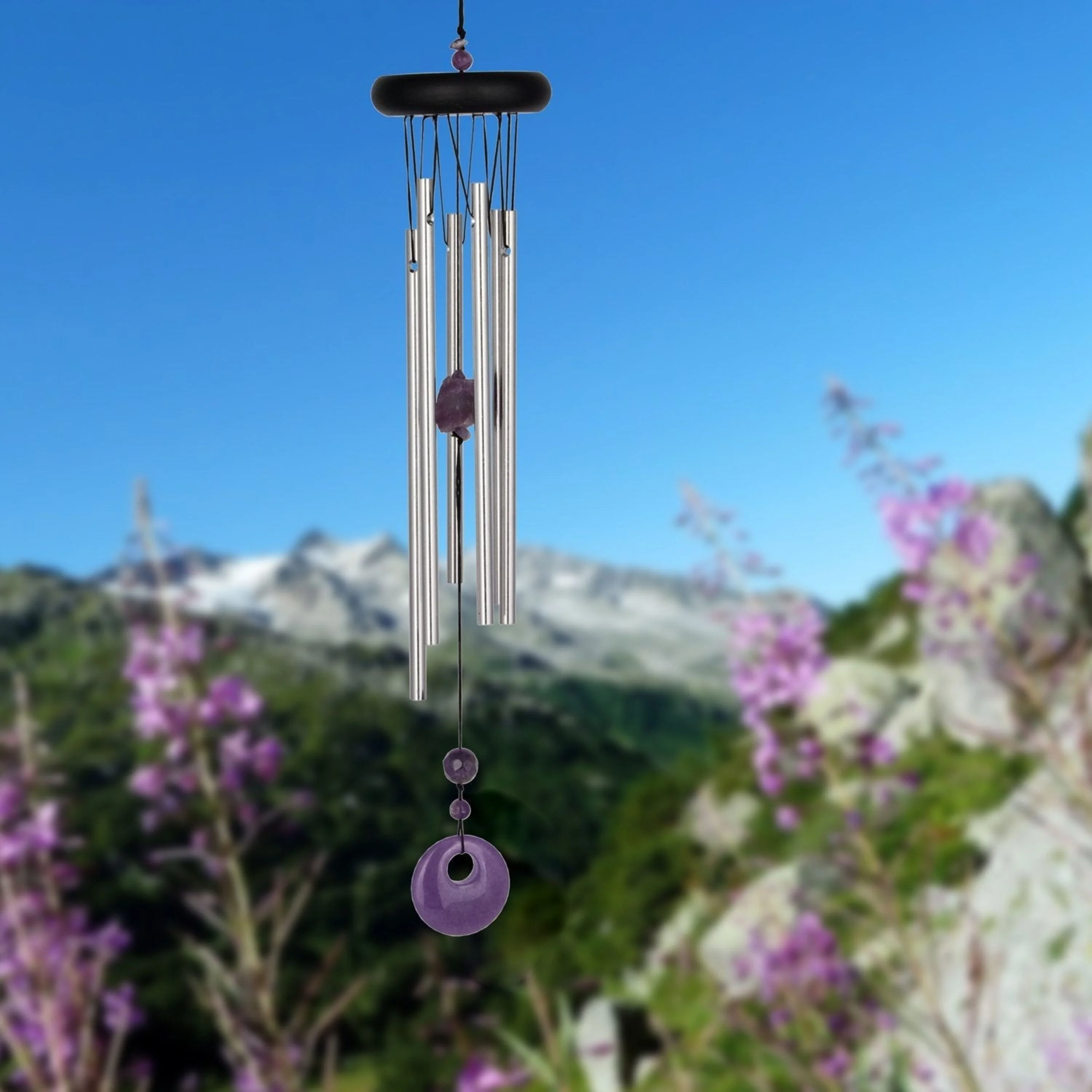 Woodstock Chakra Chimes - Amethyst - Image 2