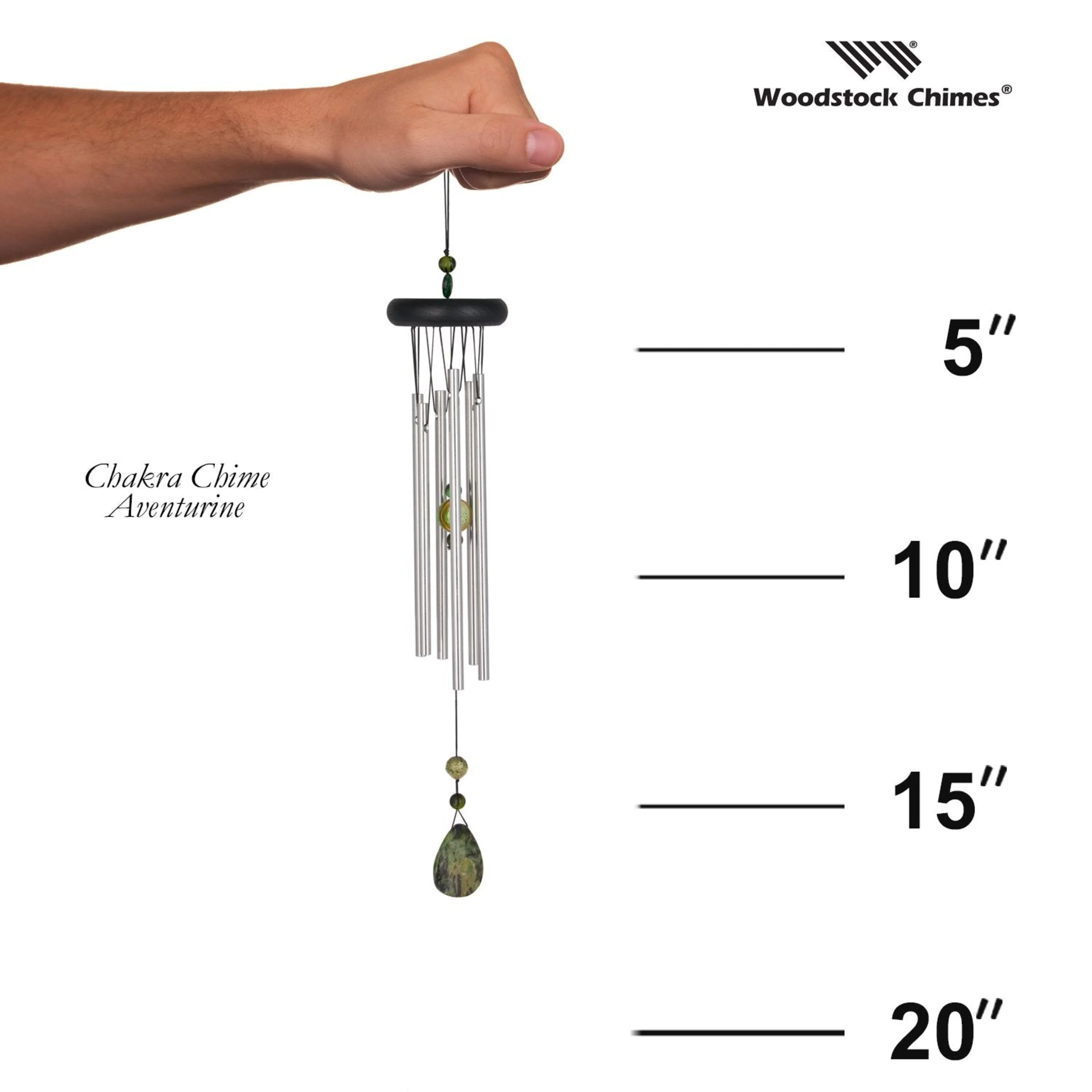 Woodstock Chakra Chimes - Aventurine - Image 4
