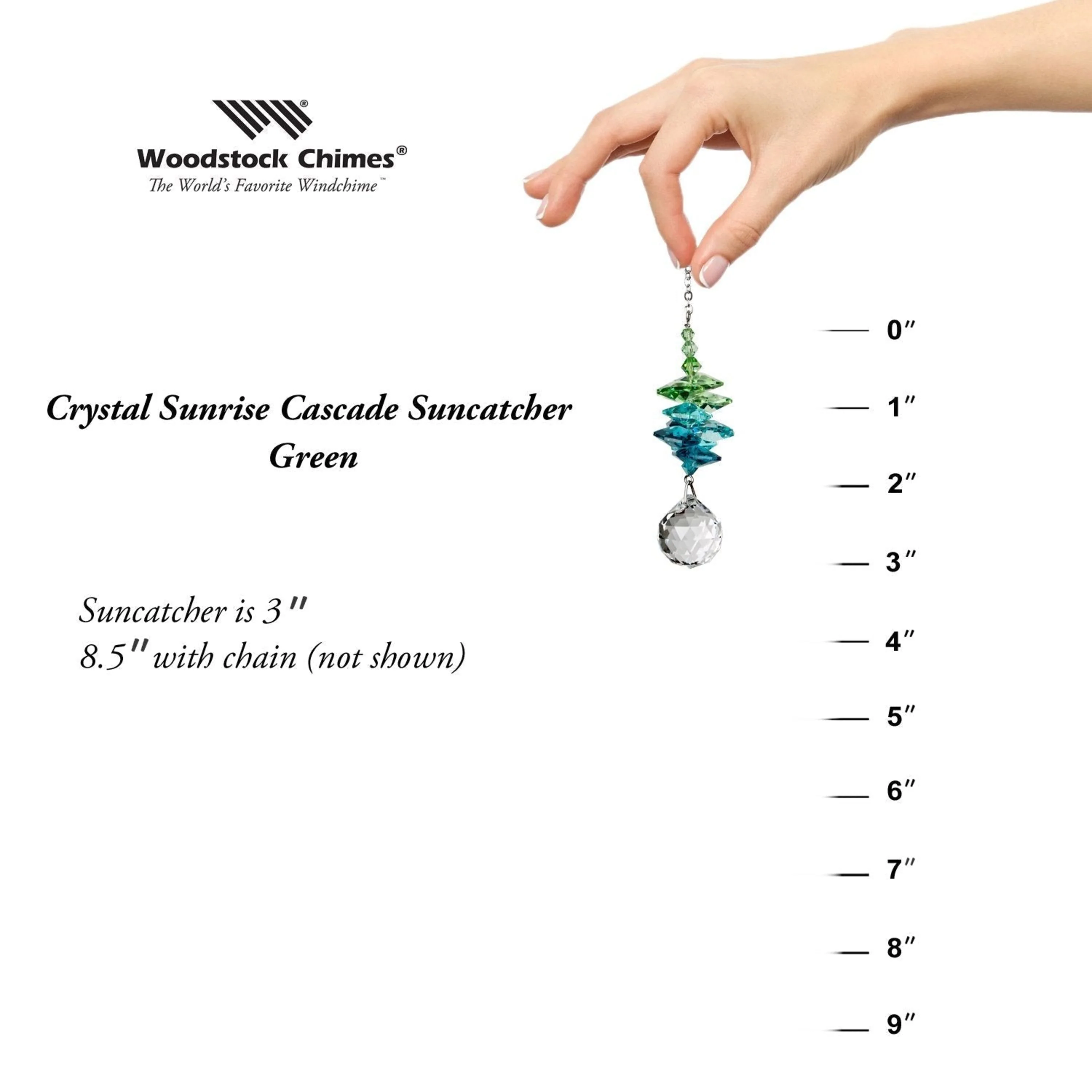 Crystal Sunrise Cascade - Green - Image 4