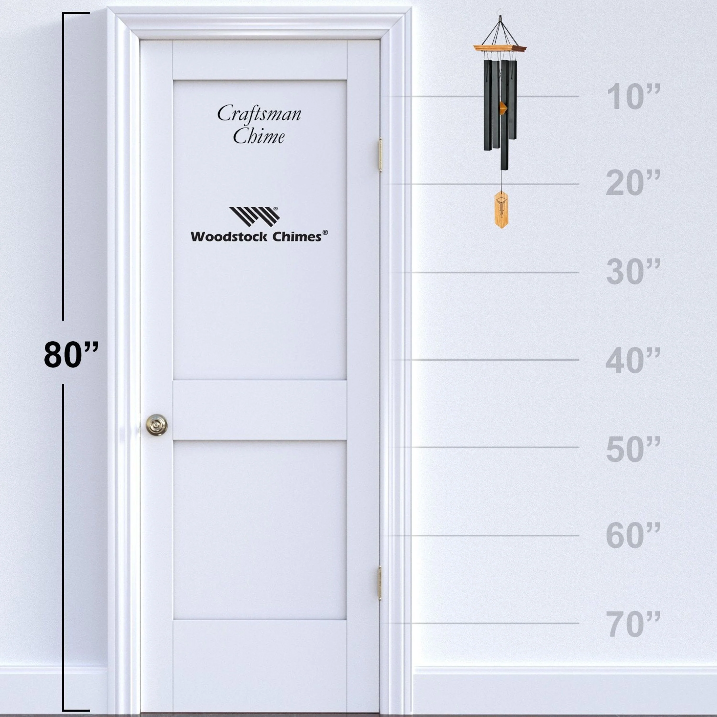 Craftsman Chime - Medium, Black - Image 4