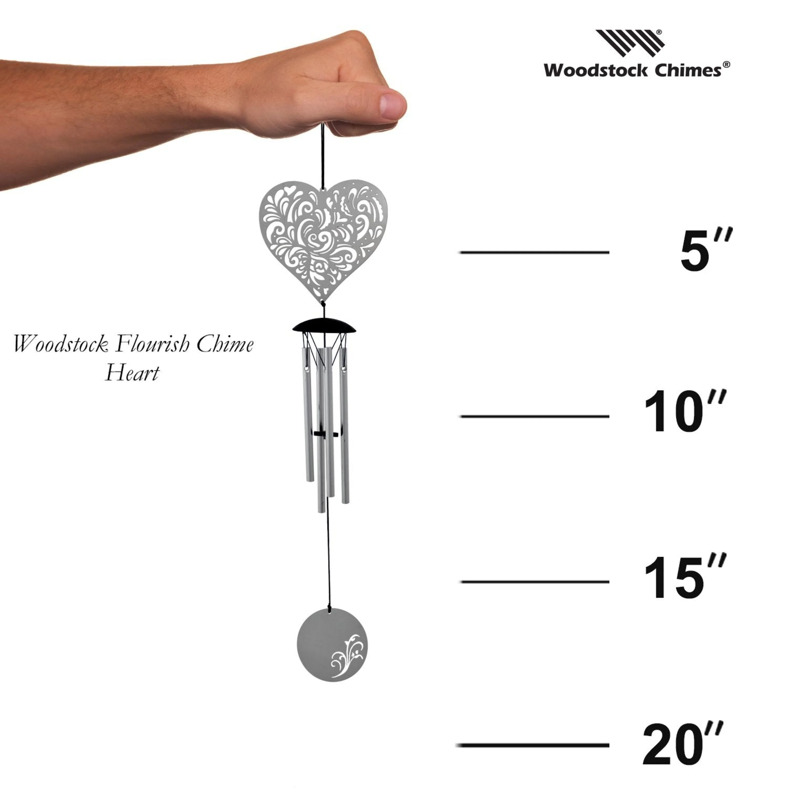 Flourish Chime - Heart - Image 3