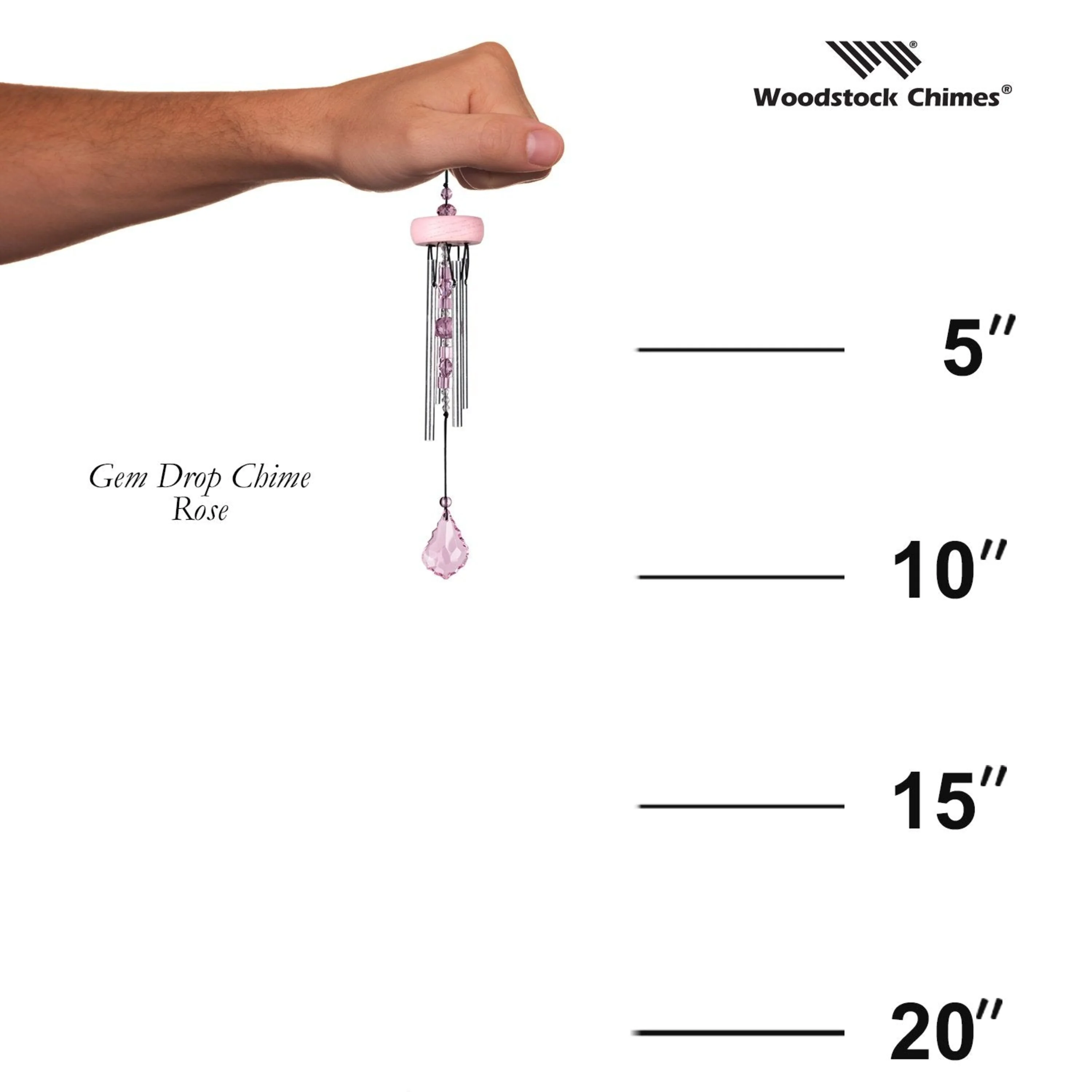 Gem Drop Chimes-Rose - Image 3