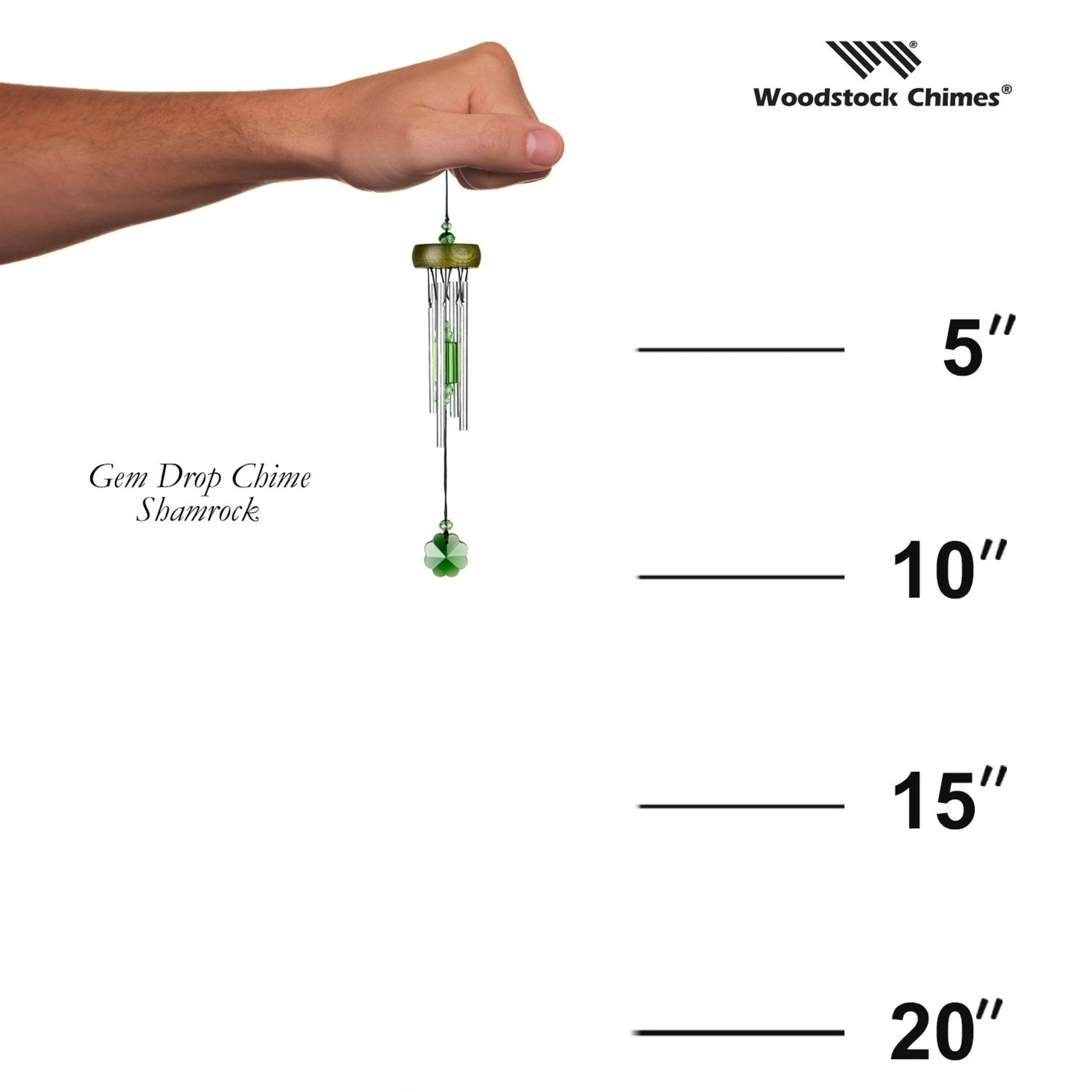 Gem Drop Chimes-Shamrock - Image 3