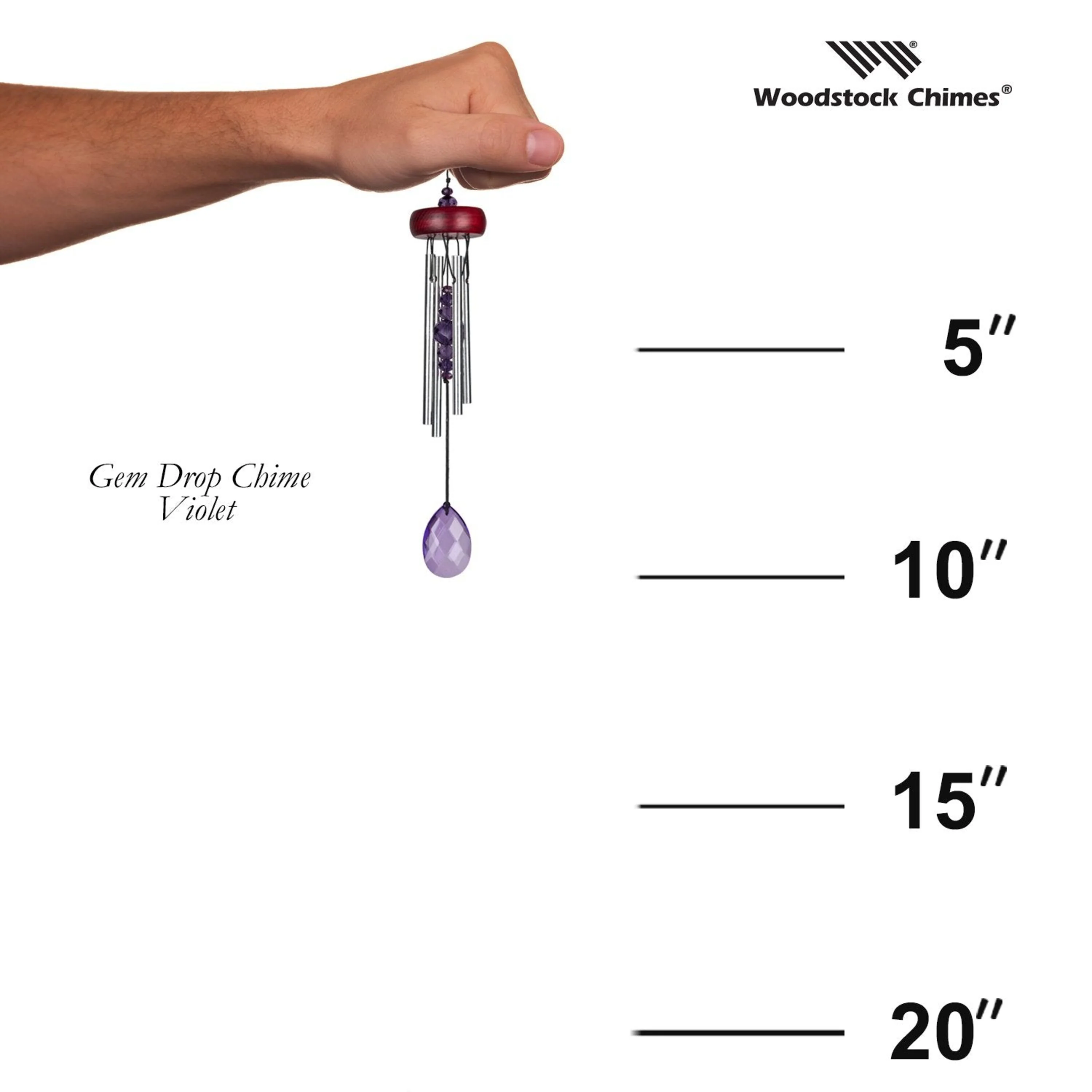 Woodstock Violet Gem Drop Chime - Image 7