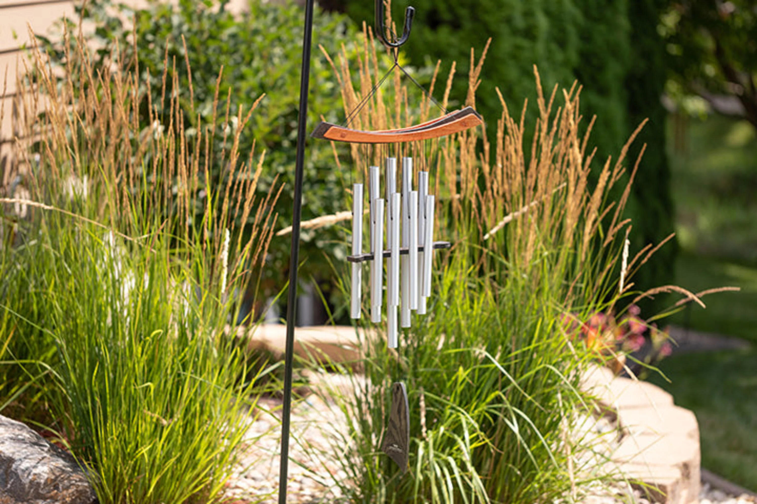 Multi-Toned Ash And Aluminum Healing Chime In A Black And Cherry Finish - Image 2