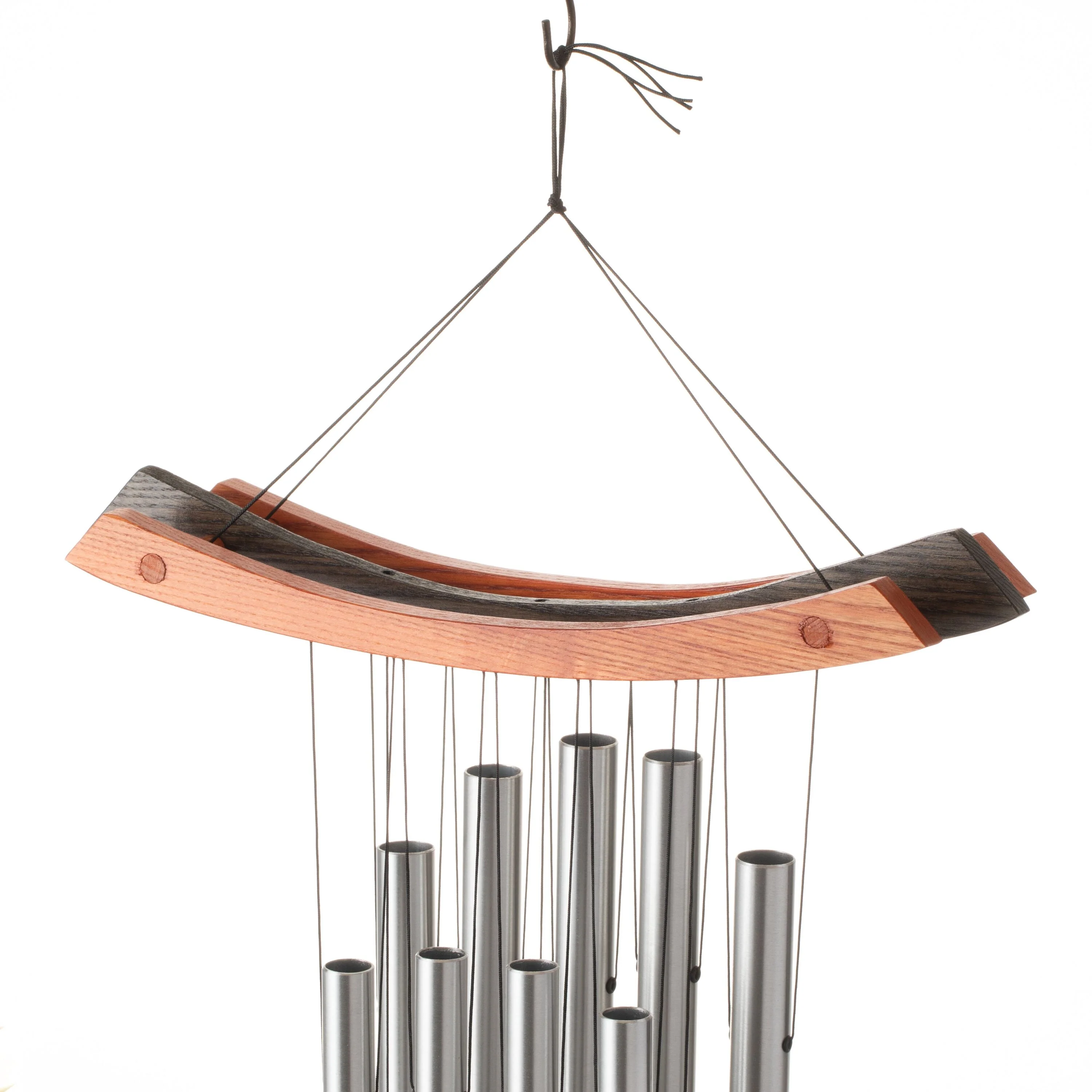 Multi-Toned Ash And Aluminum Healing Chime In A Black And Cherry Finish - Image 4