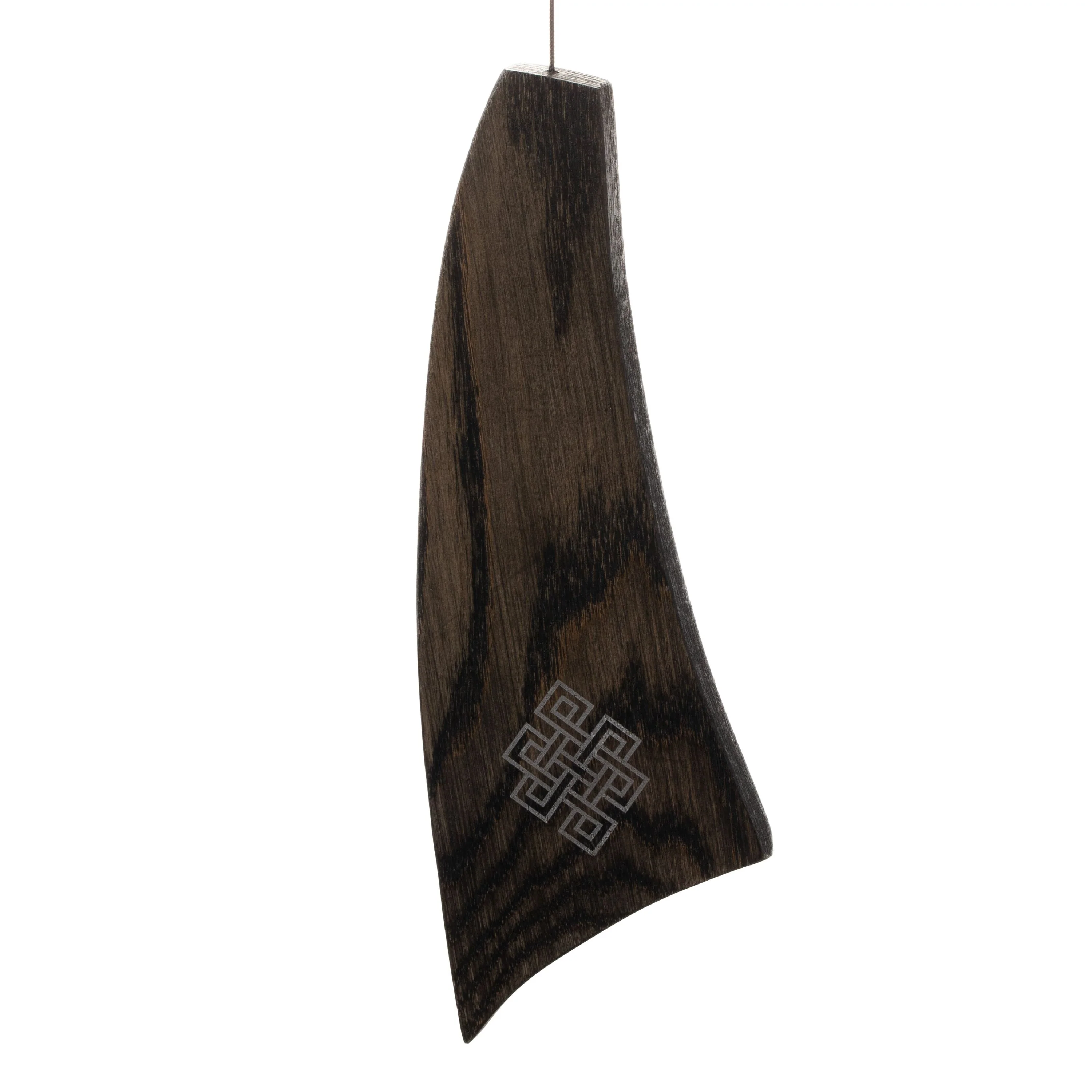Multi-Toned Ash And Aluminum Healing Chime In A Black And Cherry Finish - Image 7