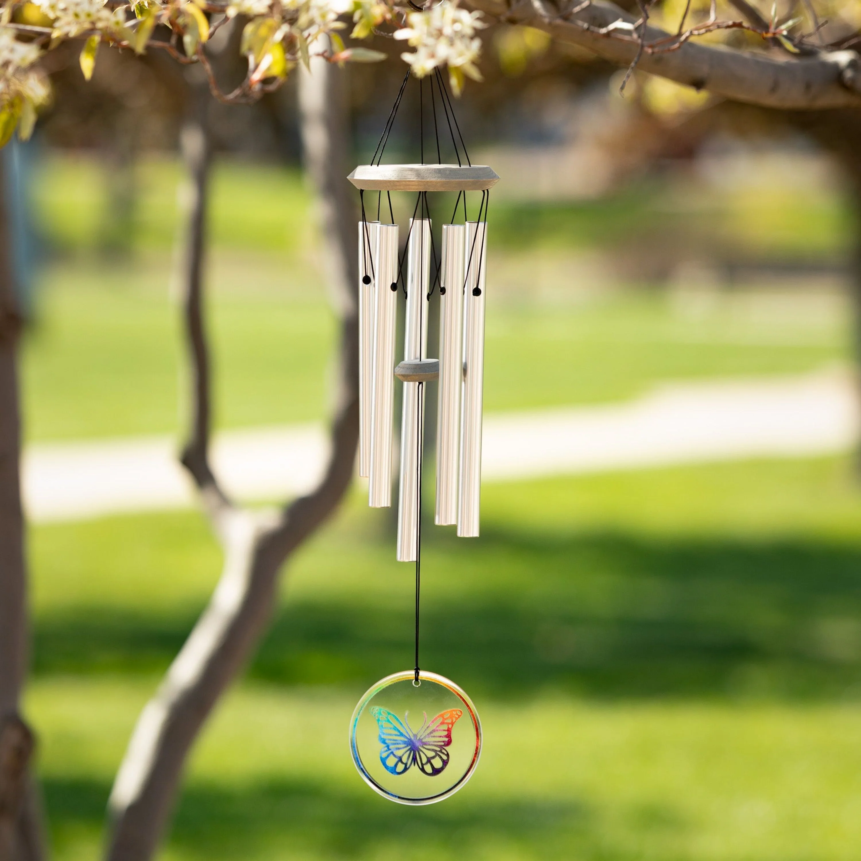 Habitats Chime - Glass, Butterfly - Image 3