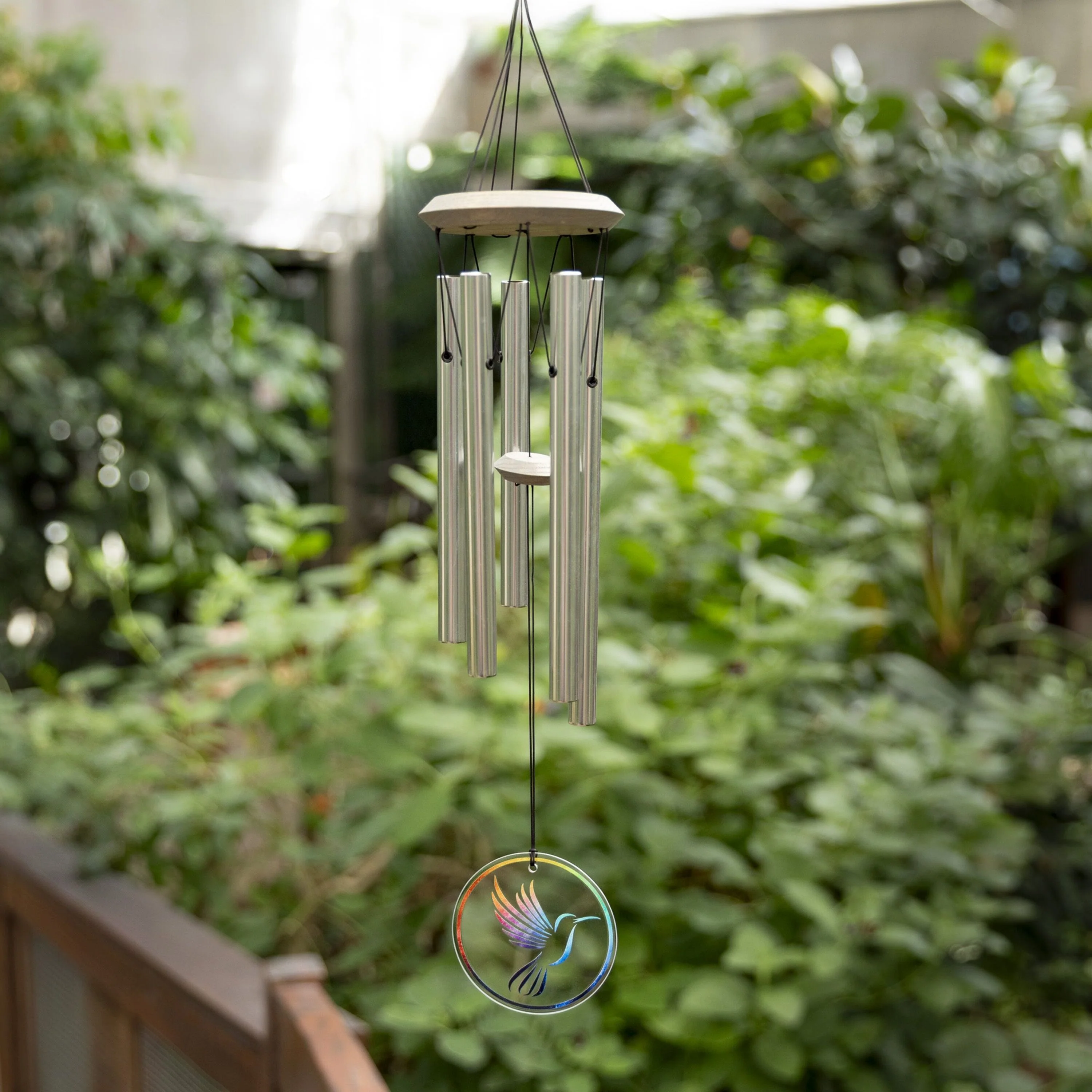 Habitats Chime - Glass, Hummingbird - Image 3