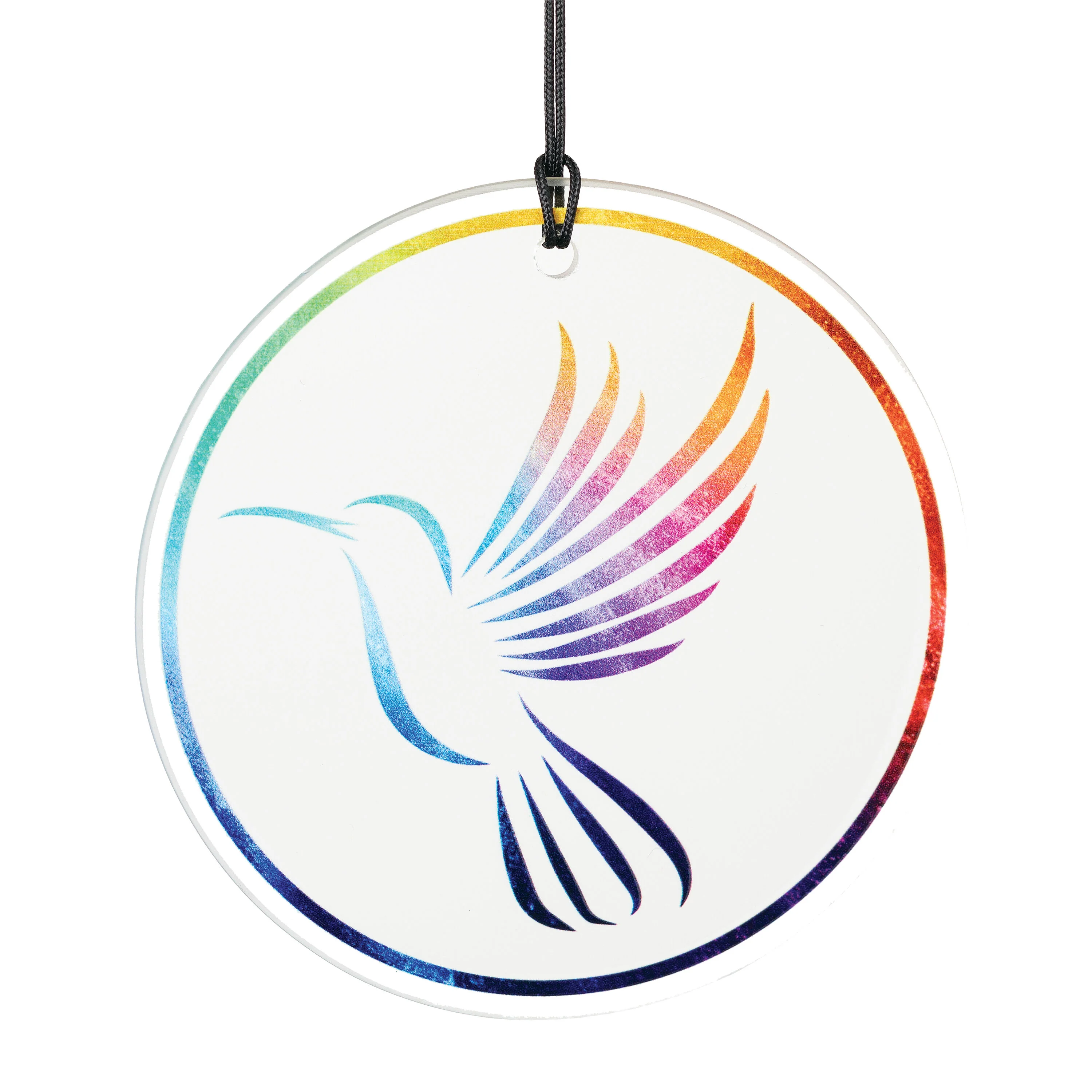 Habitats Chime - Glass, Hummingbird - Image 6
