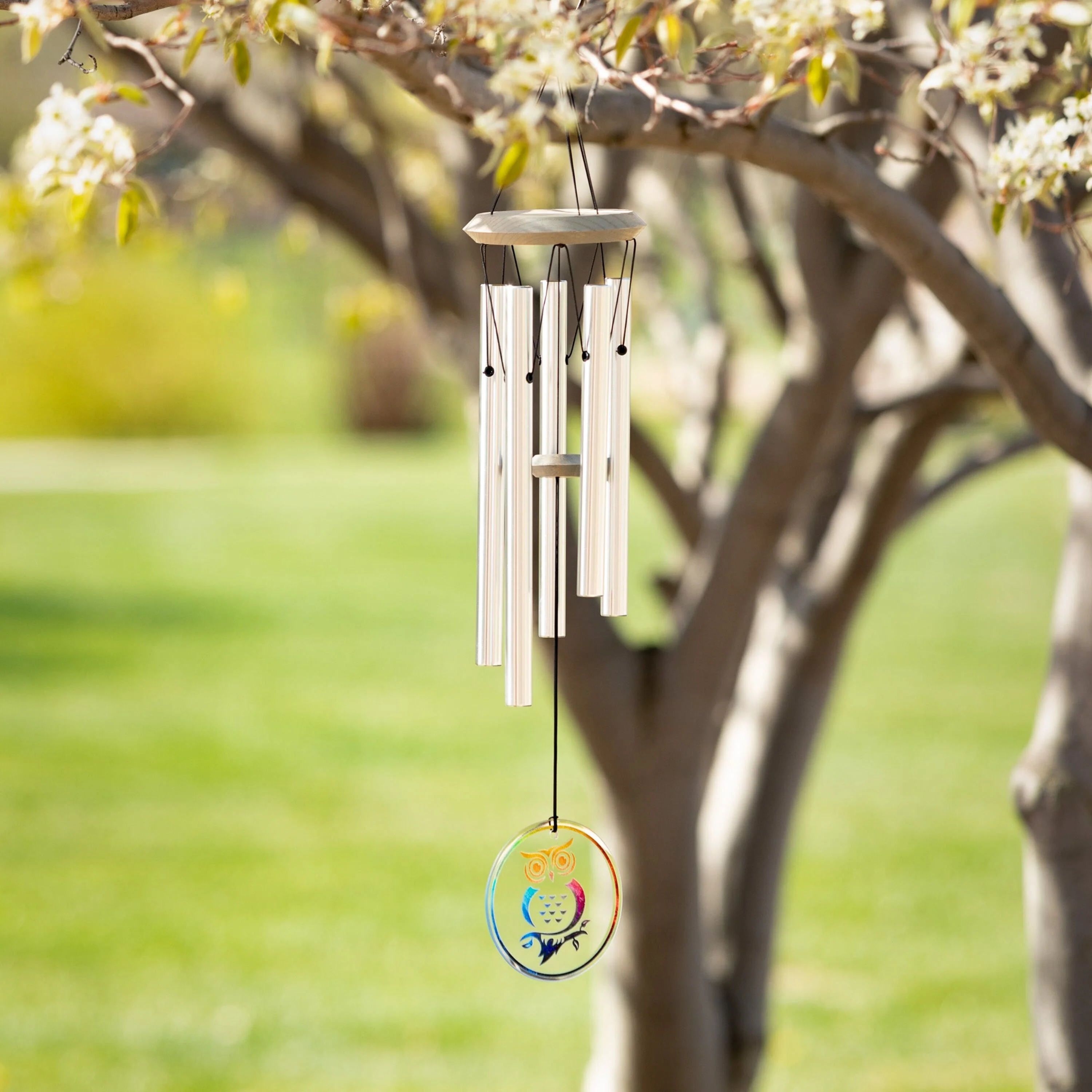 Habitats Chime - Glass, Owl - Image 3
