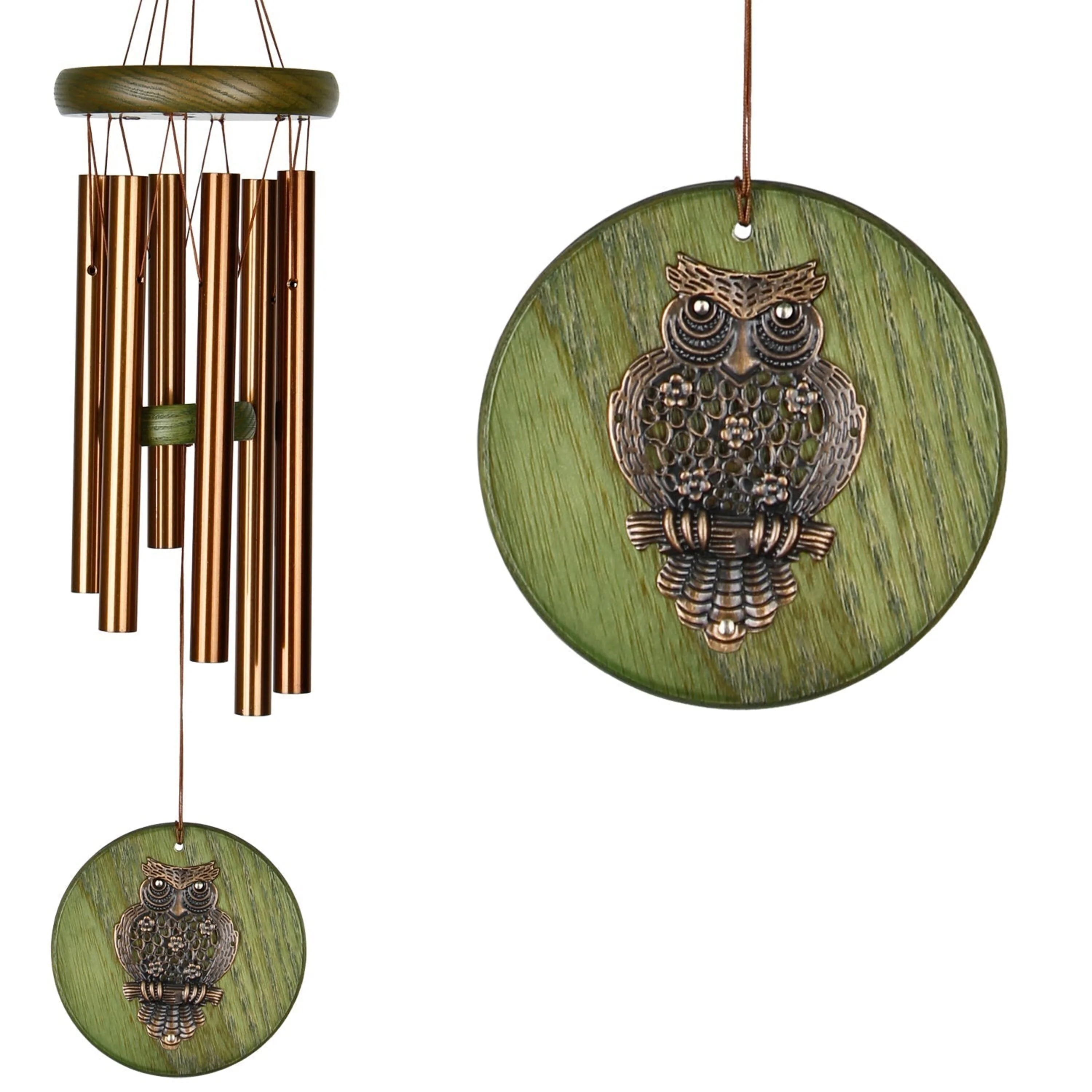 Habitats Chime - Green, Owl