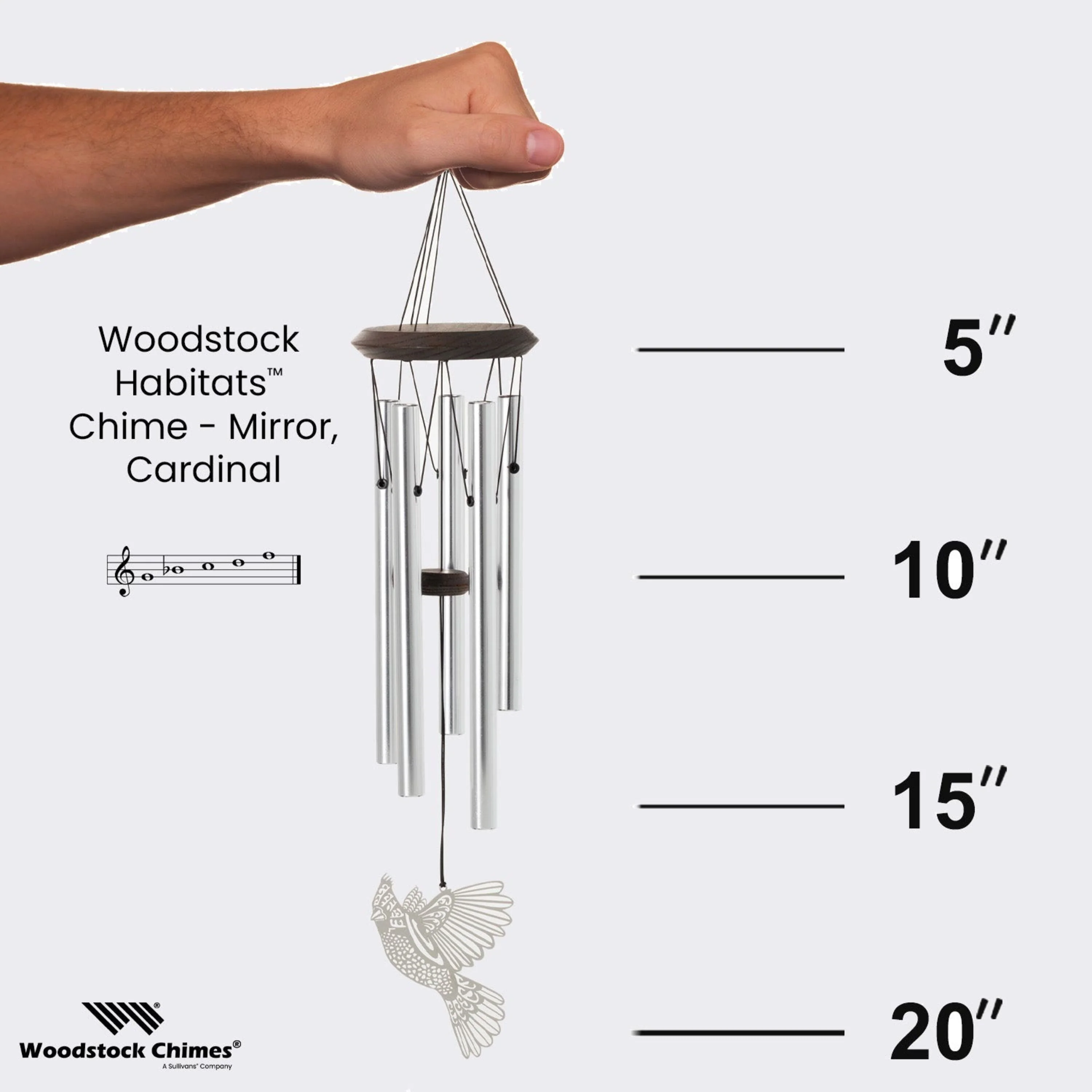 Habitats Chime - Mirror Cardinal - Image 4