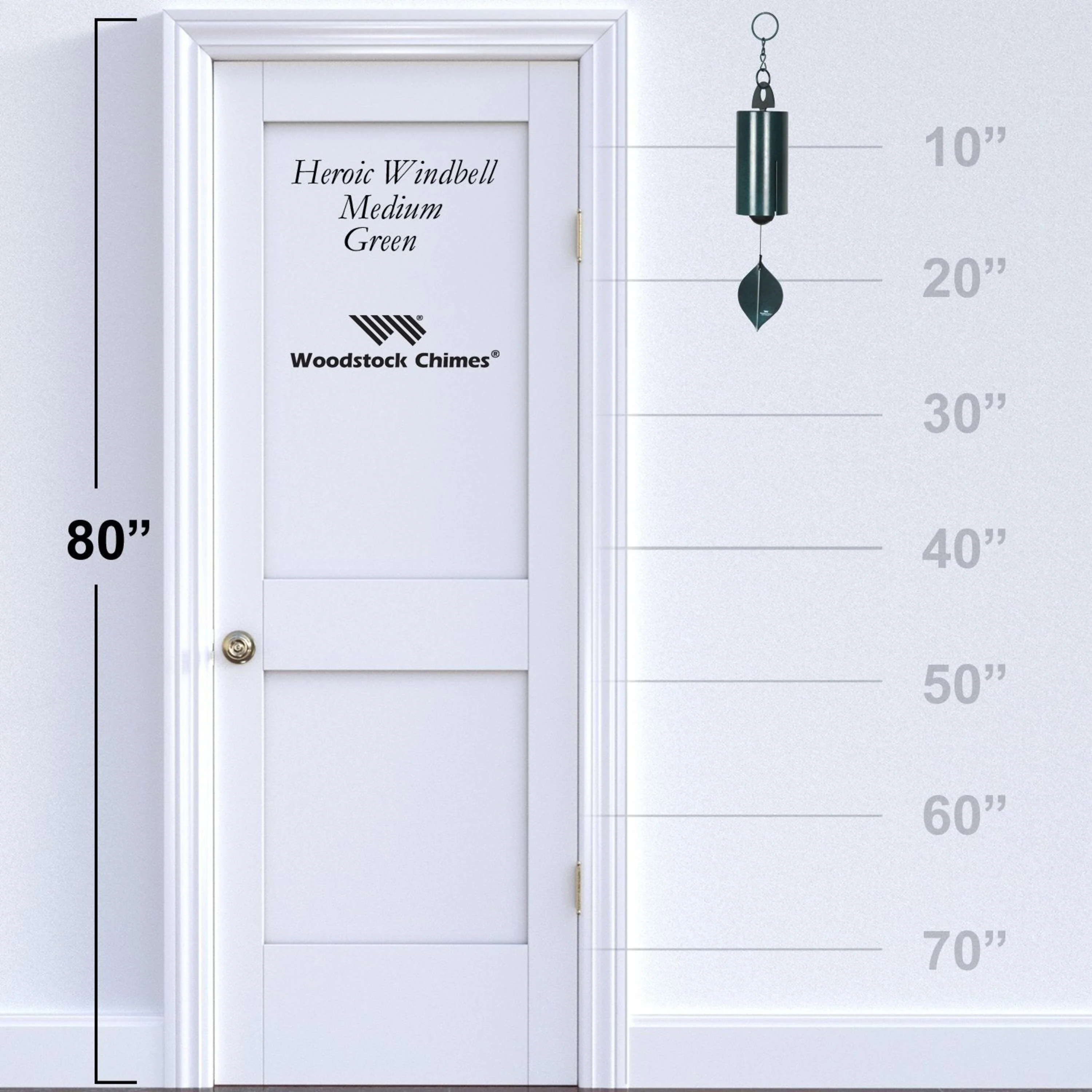 Heroic Windbell -  Medium, Green - Image 3