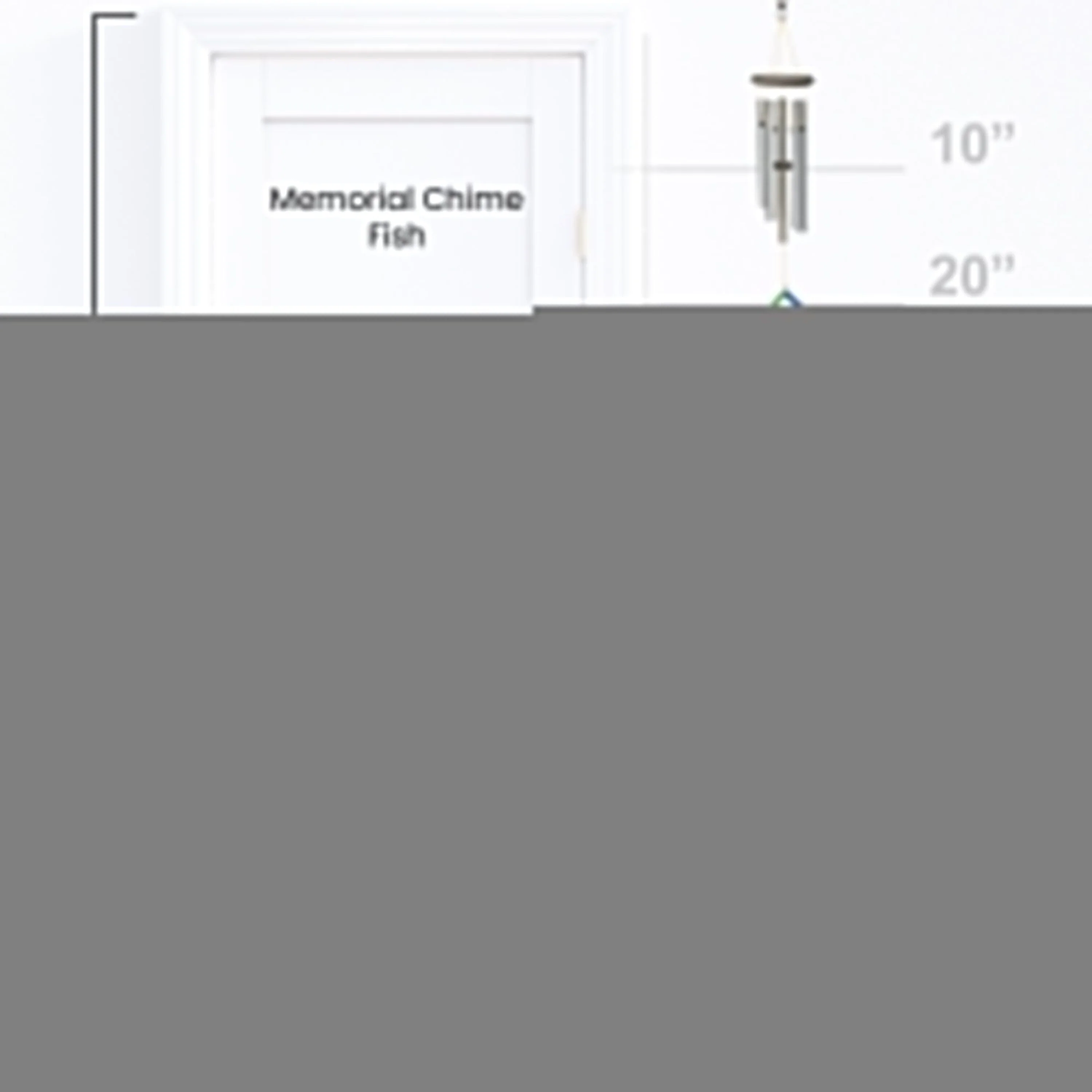 Memorial Chime - Fish Symbol - Image 5