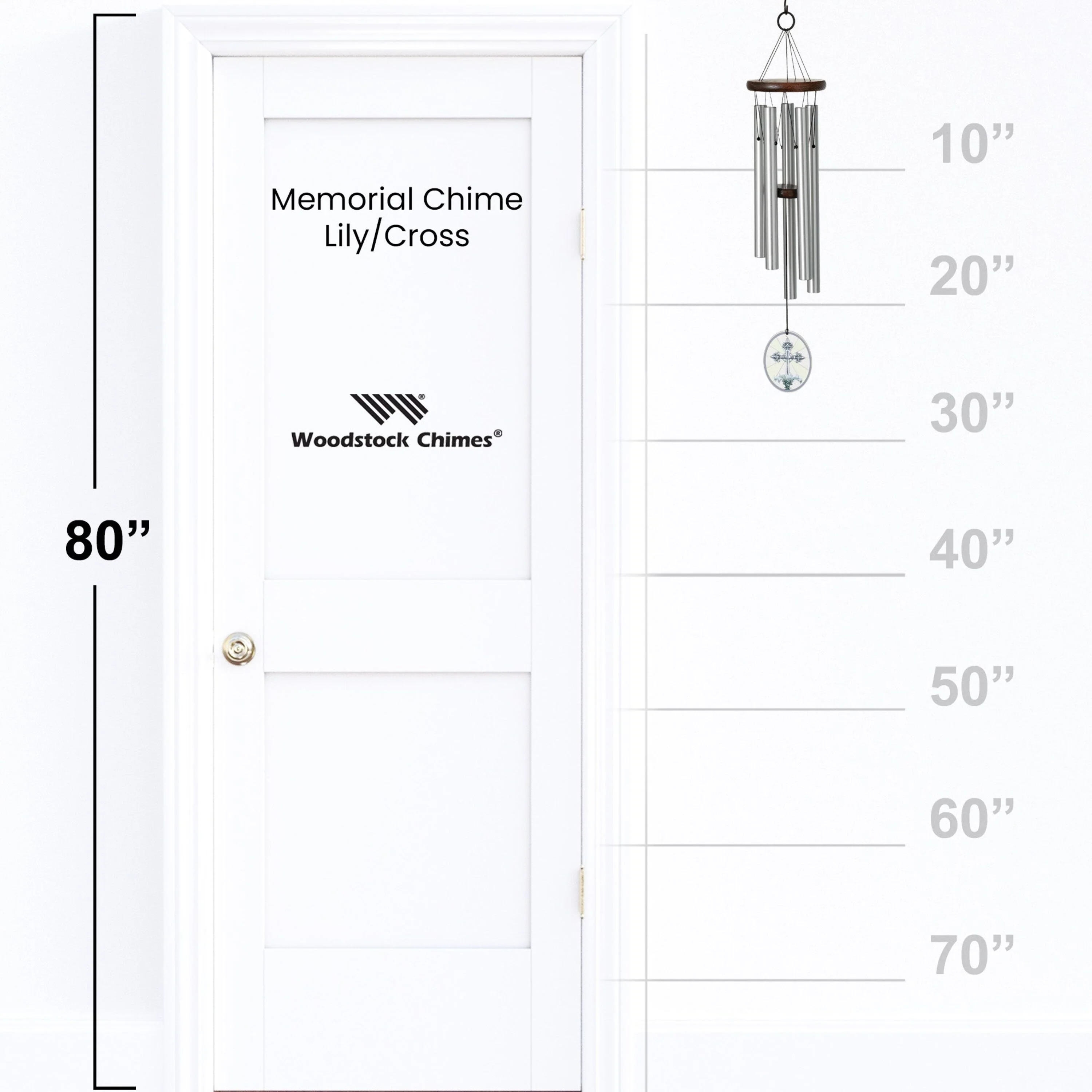Memorial Chime - Lily/Cross - Image 4