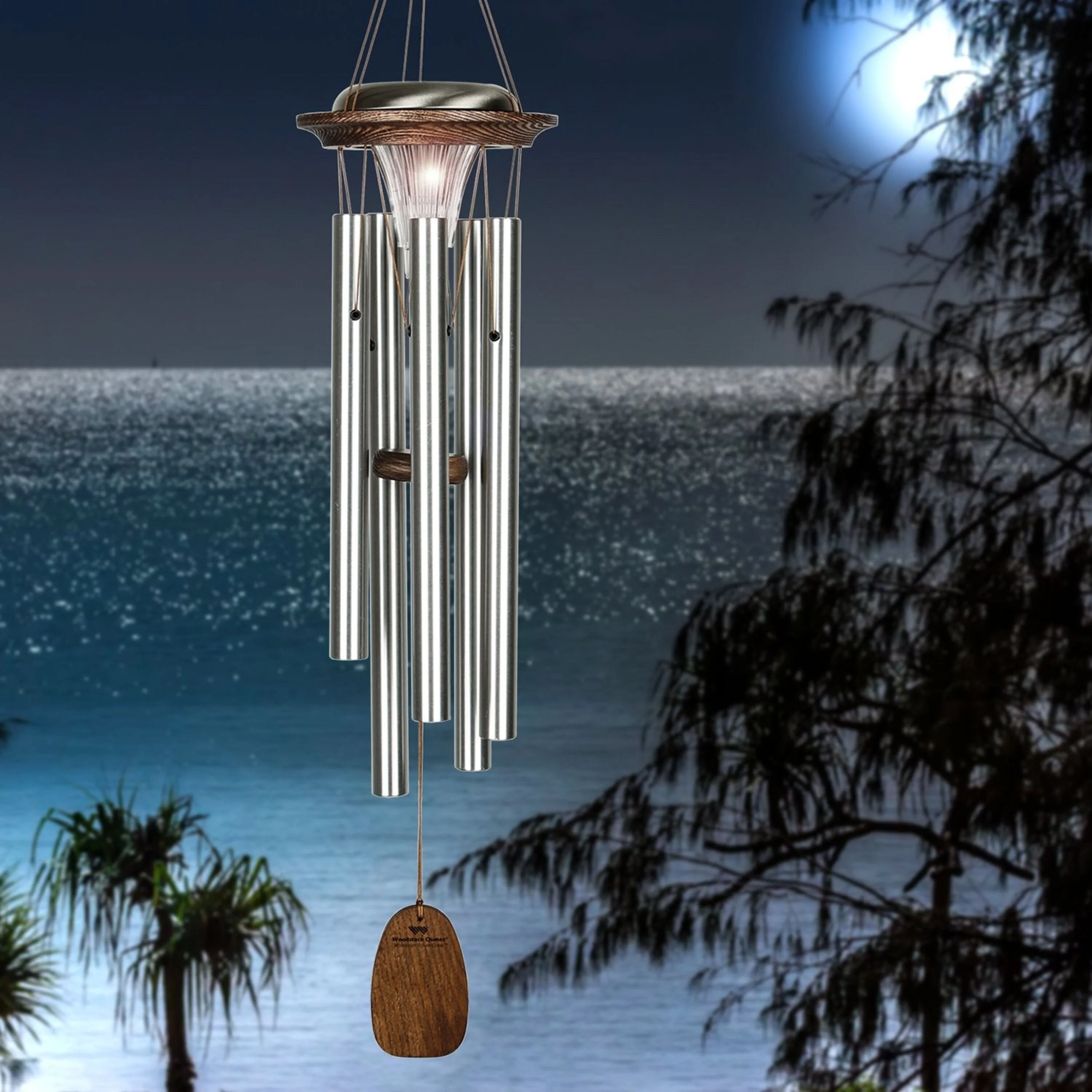 Moonlight Solar Chime - Silver - Image 6