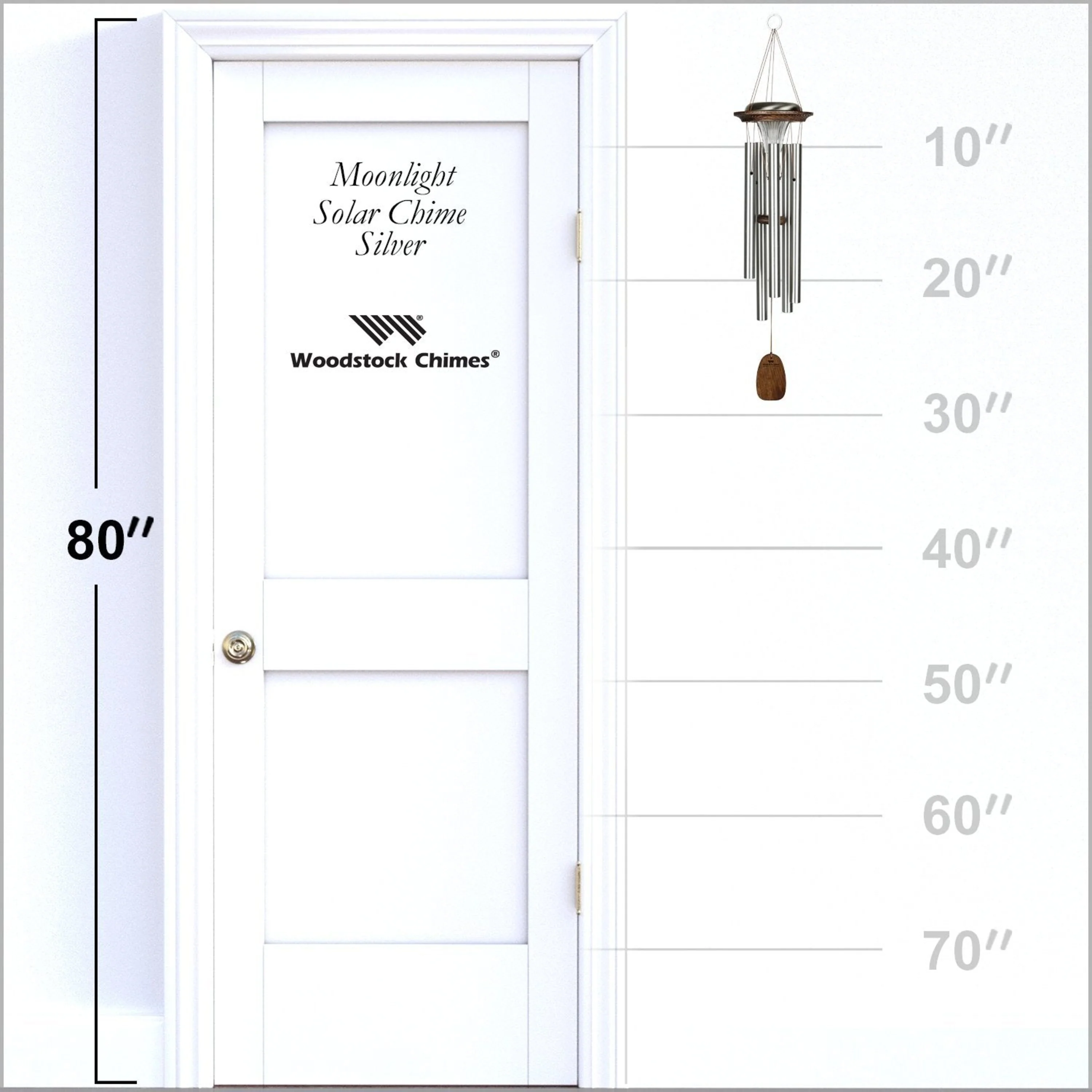 Moonlight Solar Chime - Silver - Image 8
