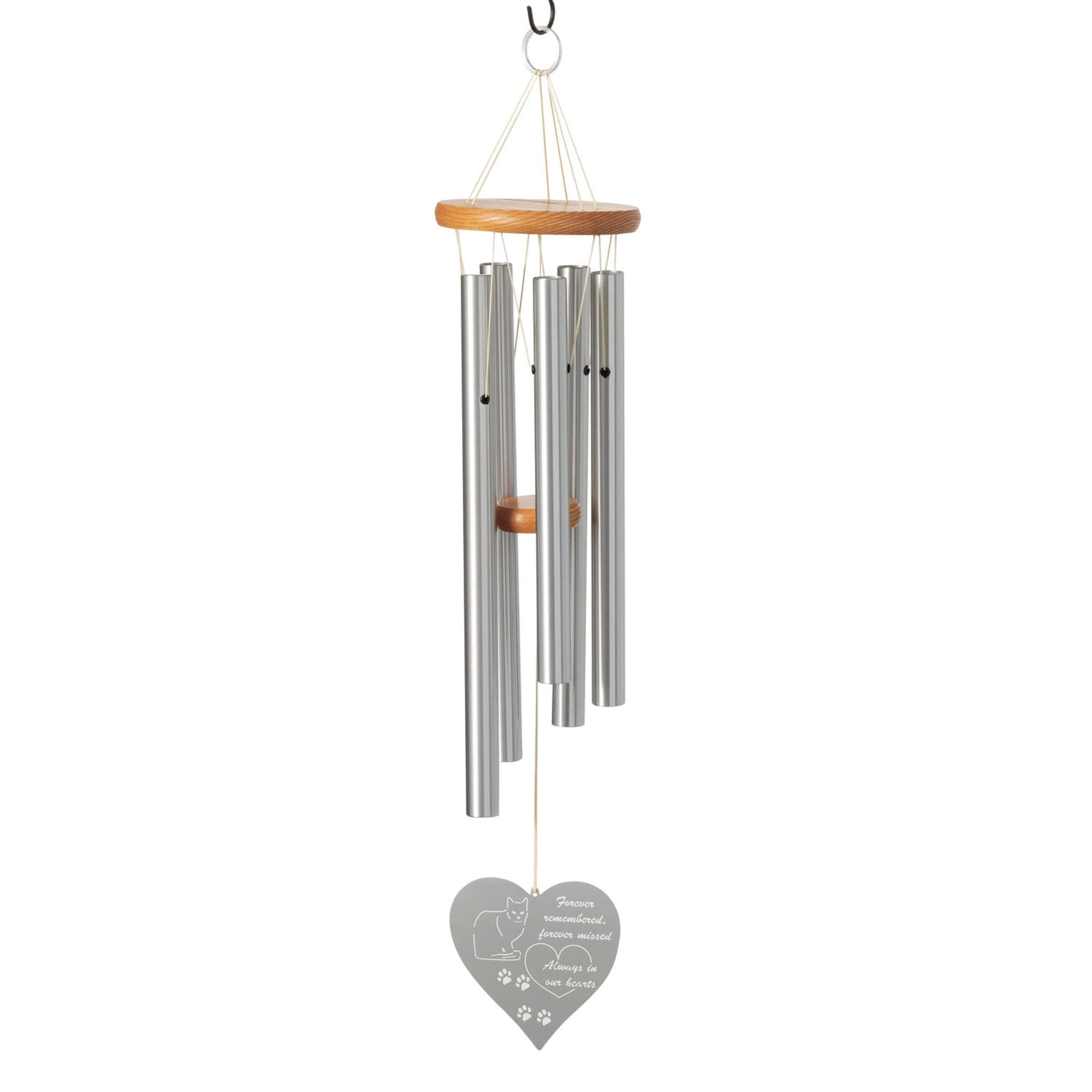 Chimes Remembrance Forever Heart Cat - Image 5