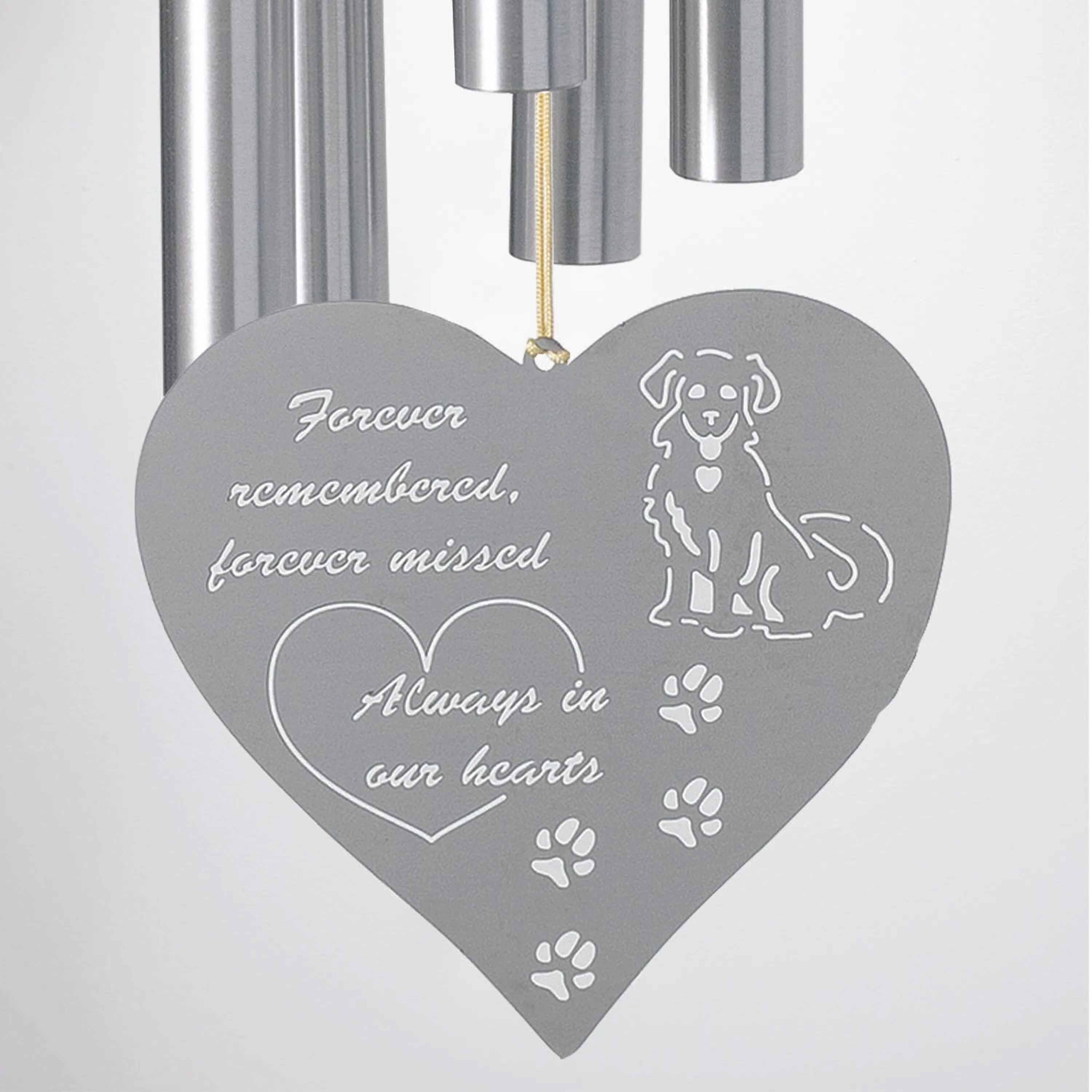 Chimes Remembrance Forever Heart Dog - Image 3