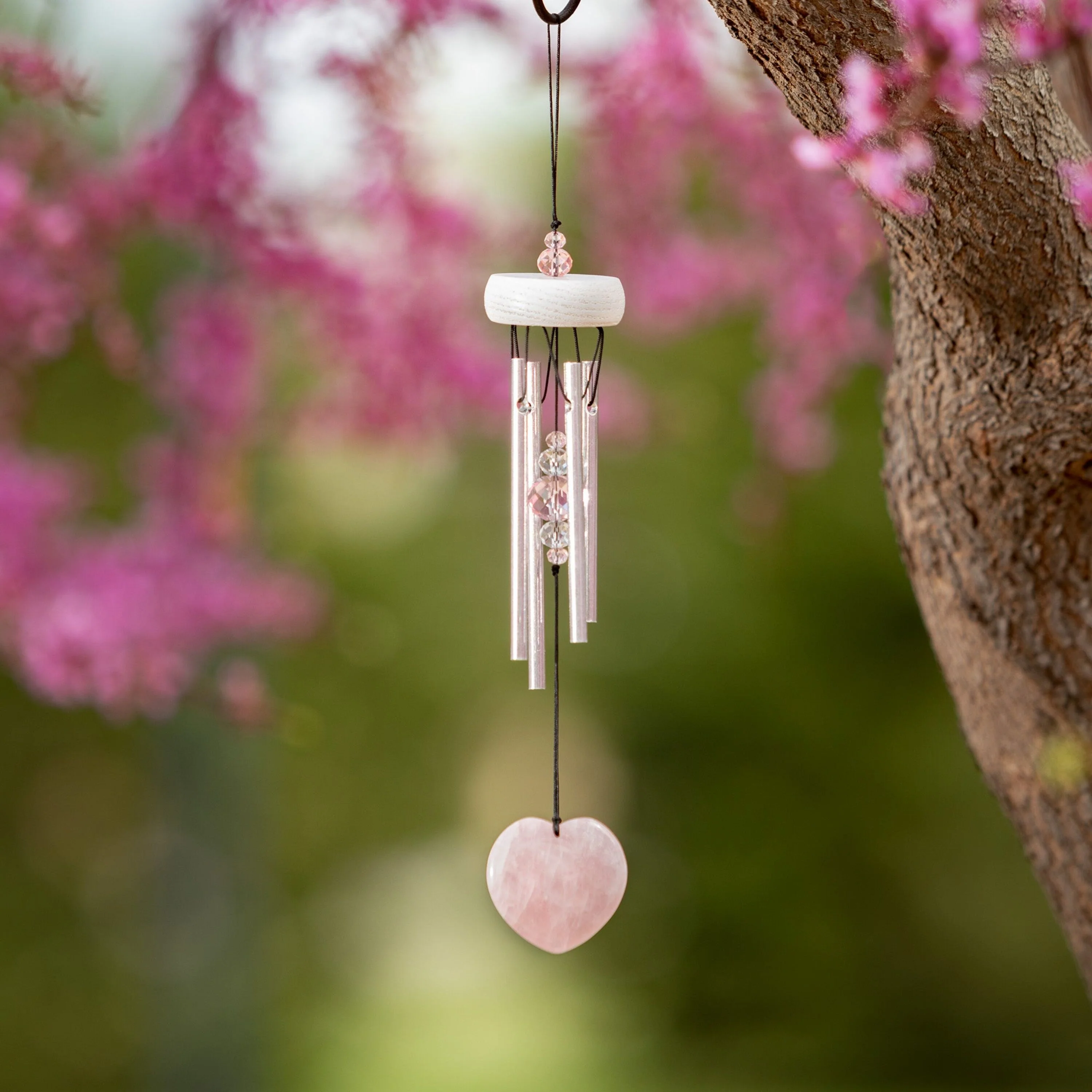 Rose Quartz Heart Chime - Image 3