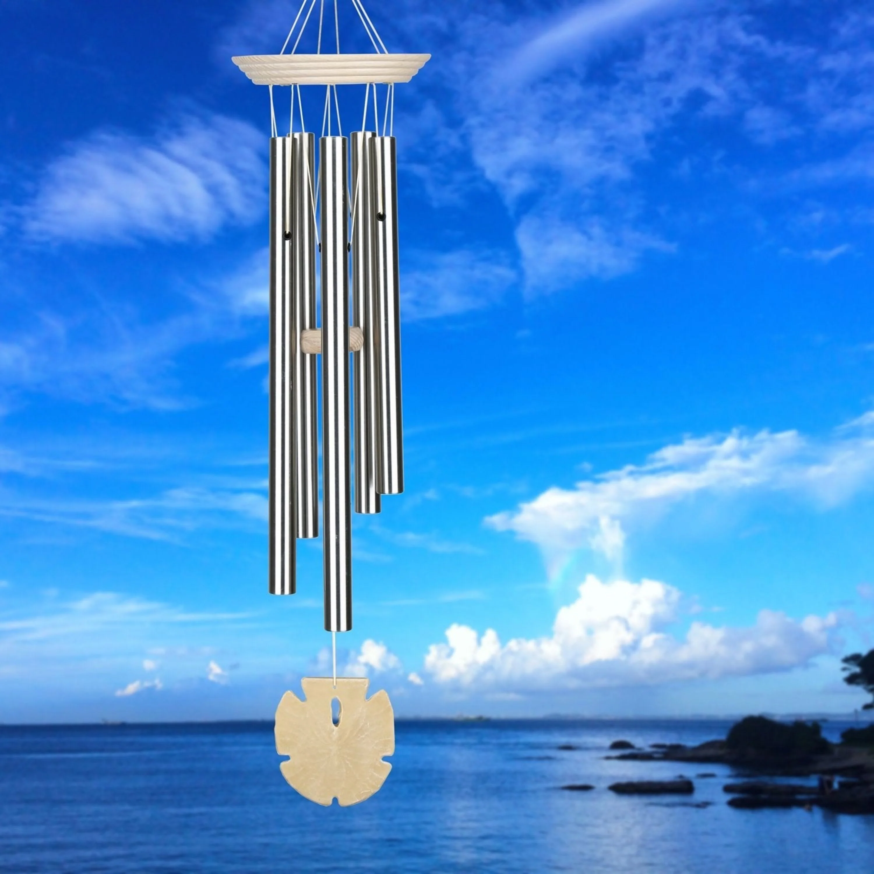 Sand Dollar Aluminum Wind Chime - Image 2