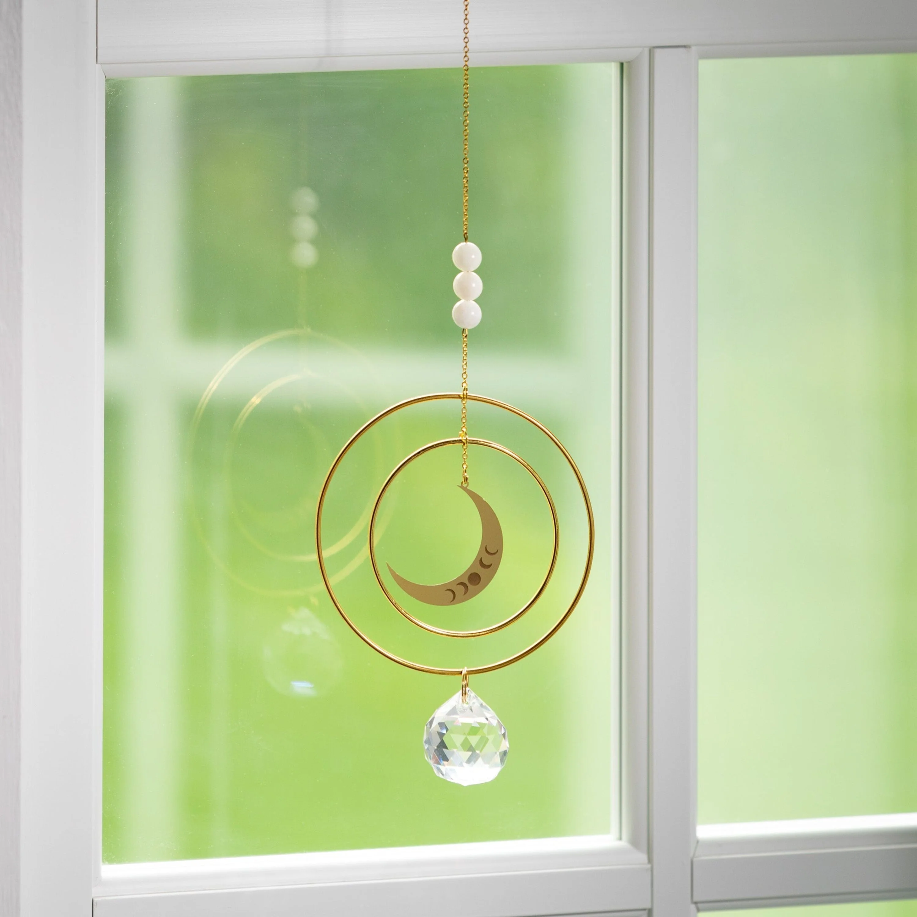 Suncatcher - Moon, White Stone - Image 3