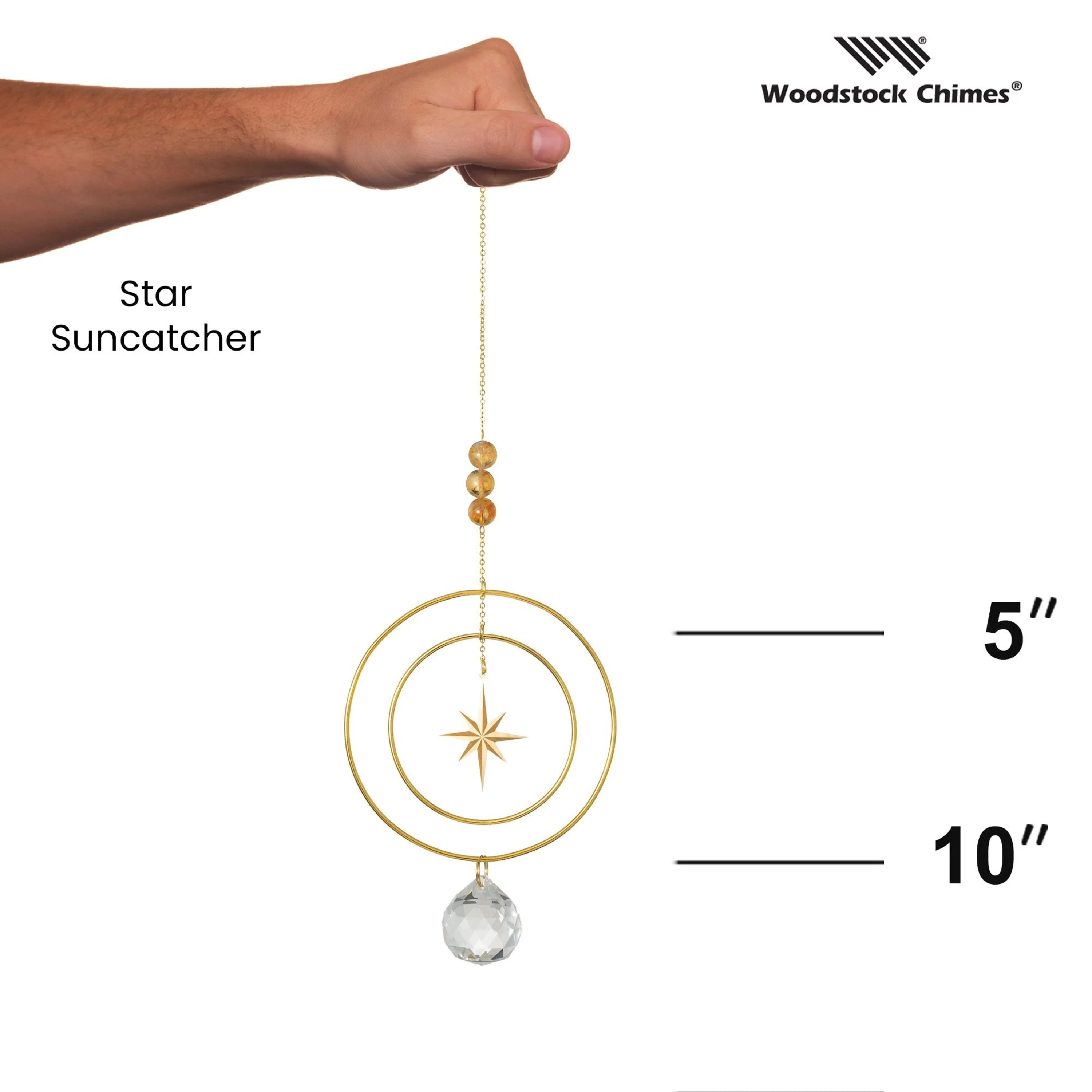 Suncatcher - Star, Yellow Stone - Image 4
