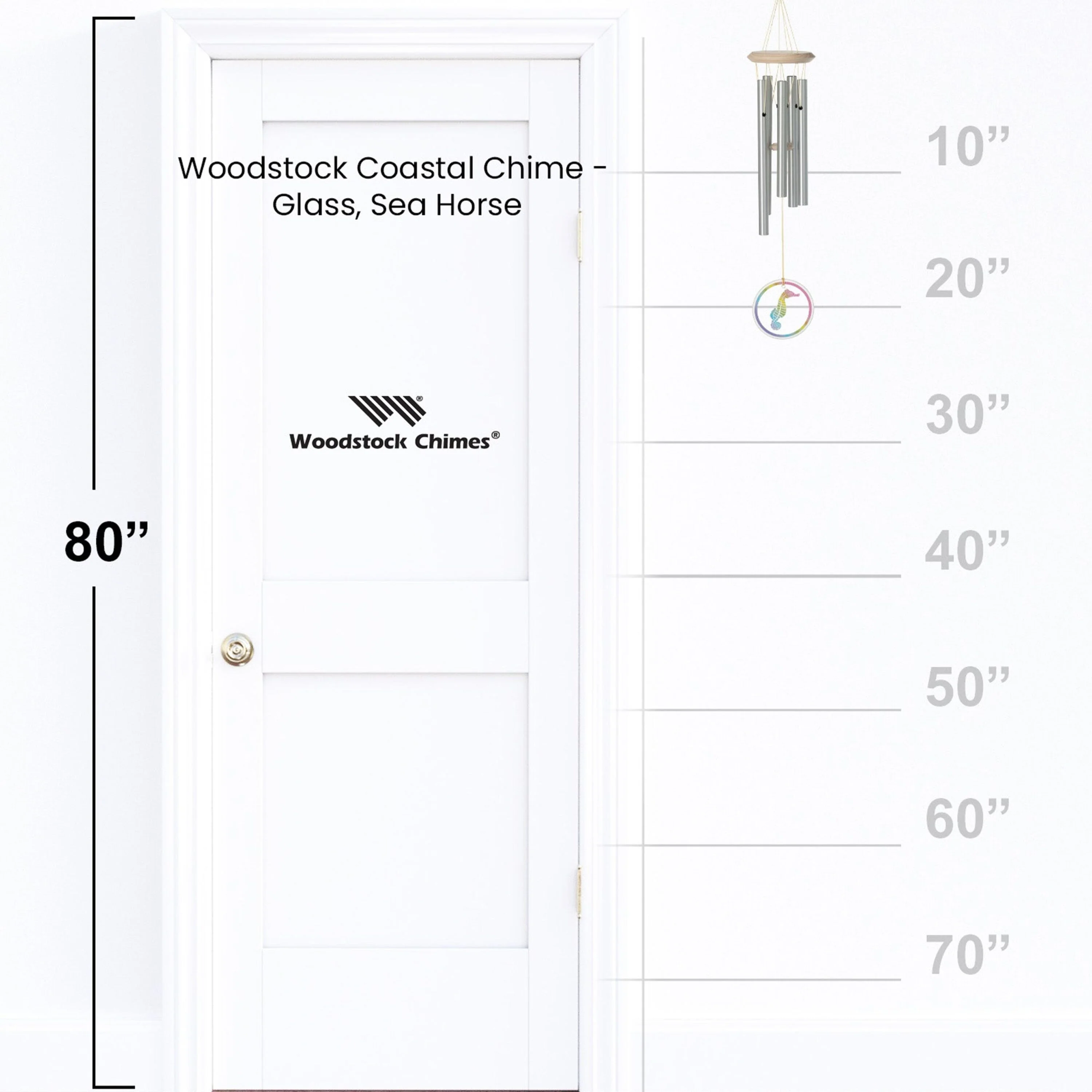 Coastal Chime - Glass, Sea Horse - Image 7
