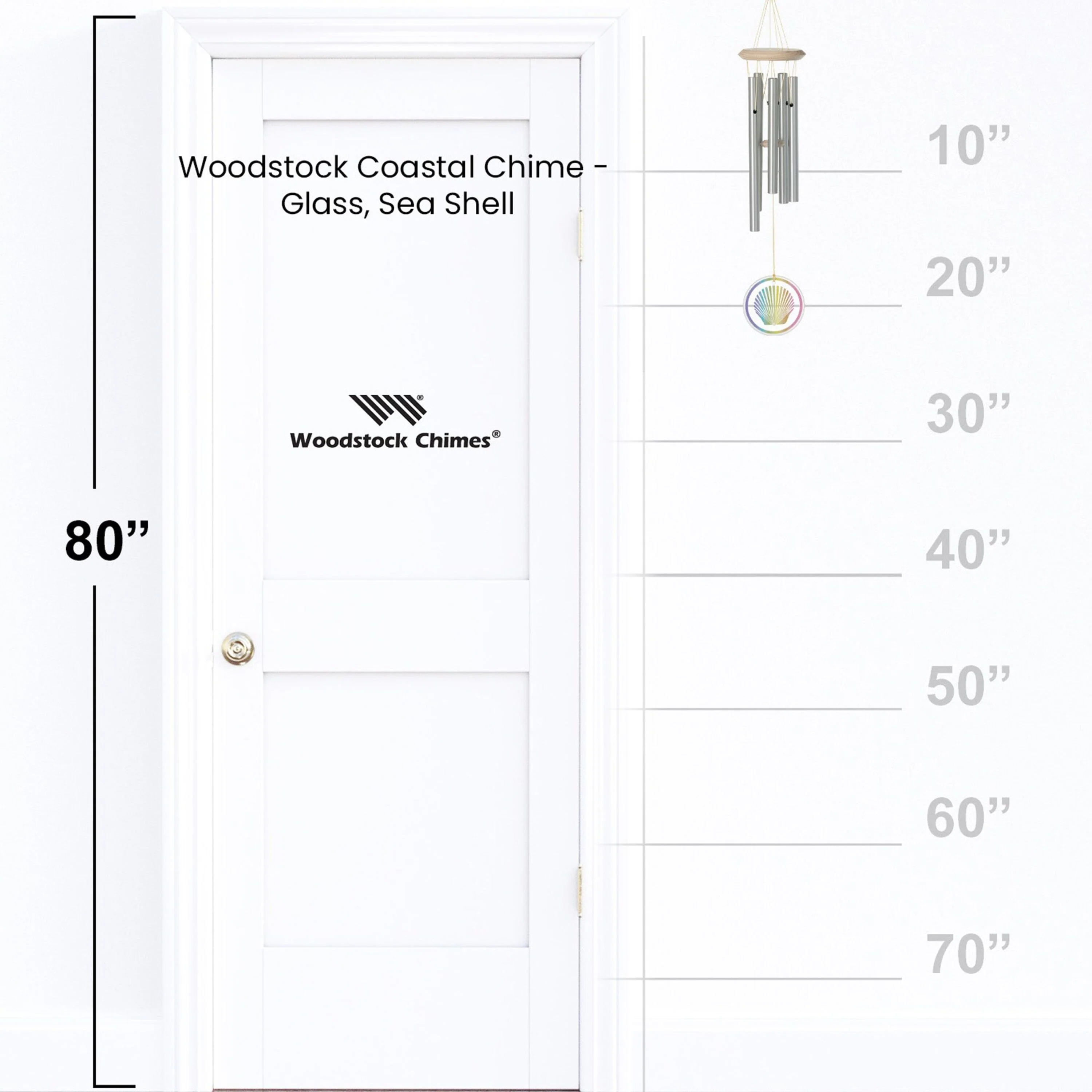 Coastal Chime - Glass, Sea Shell - Image 7