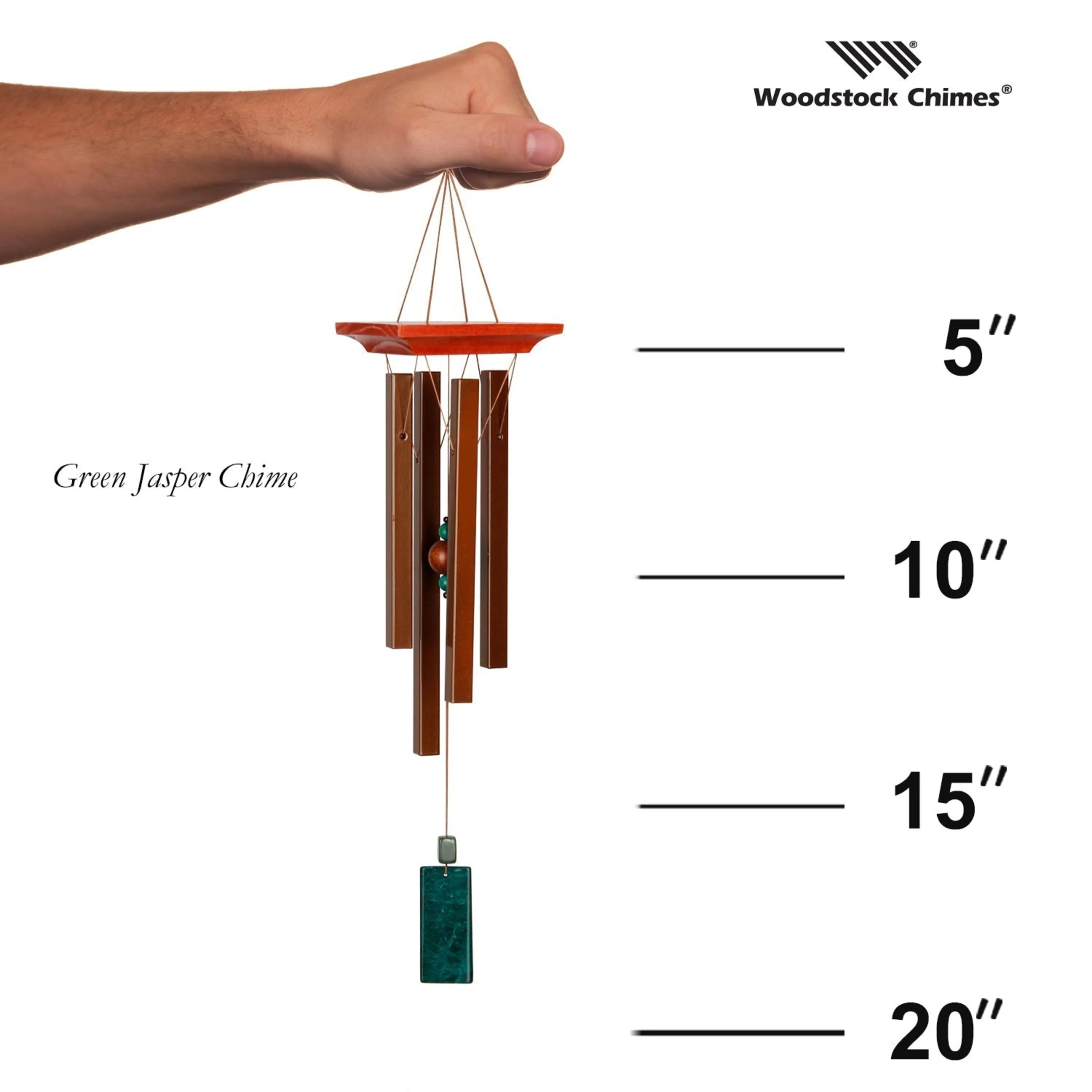 Woodstock Green Jasper Chime - Image 4