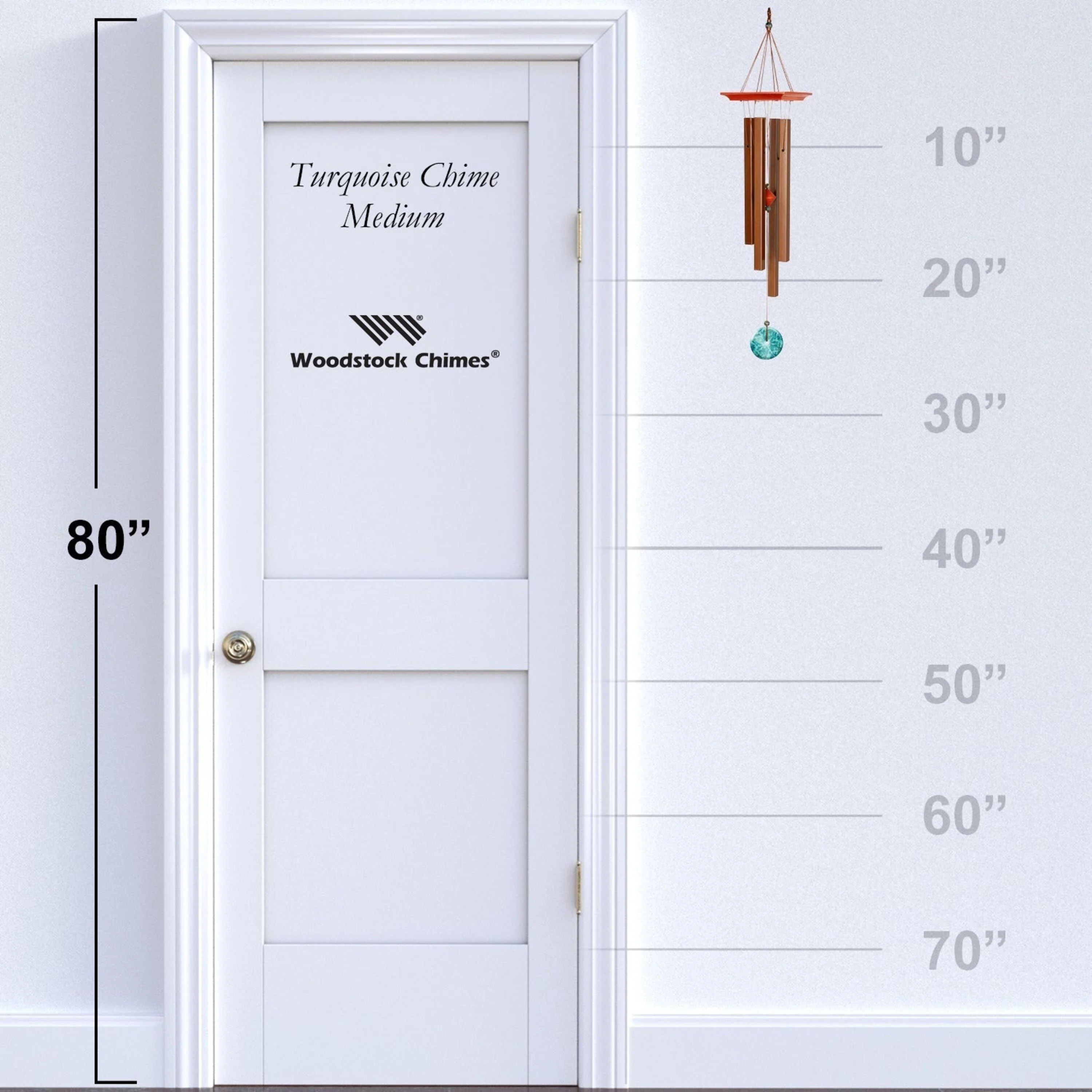 Woodstock Turquoise Chime - Medium - Image 4