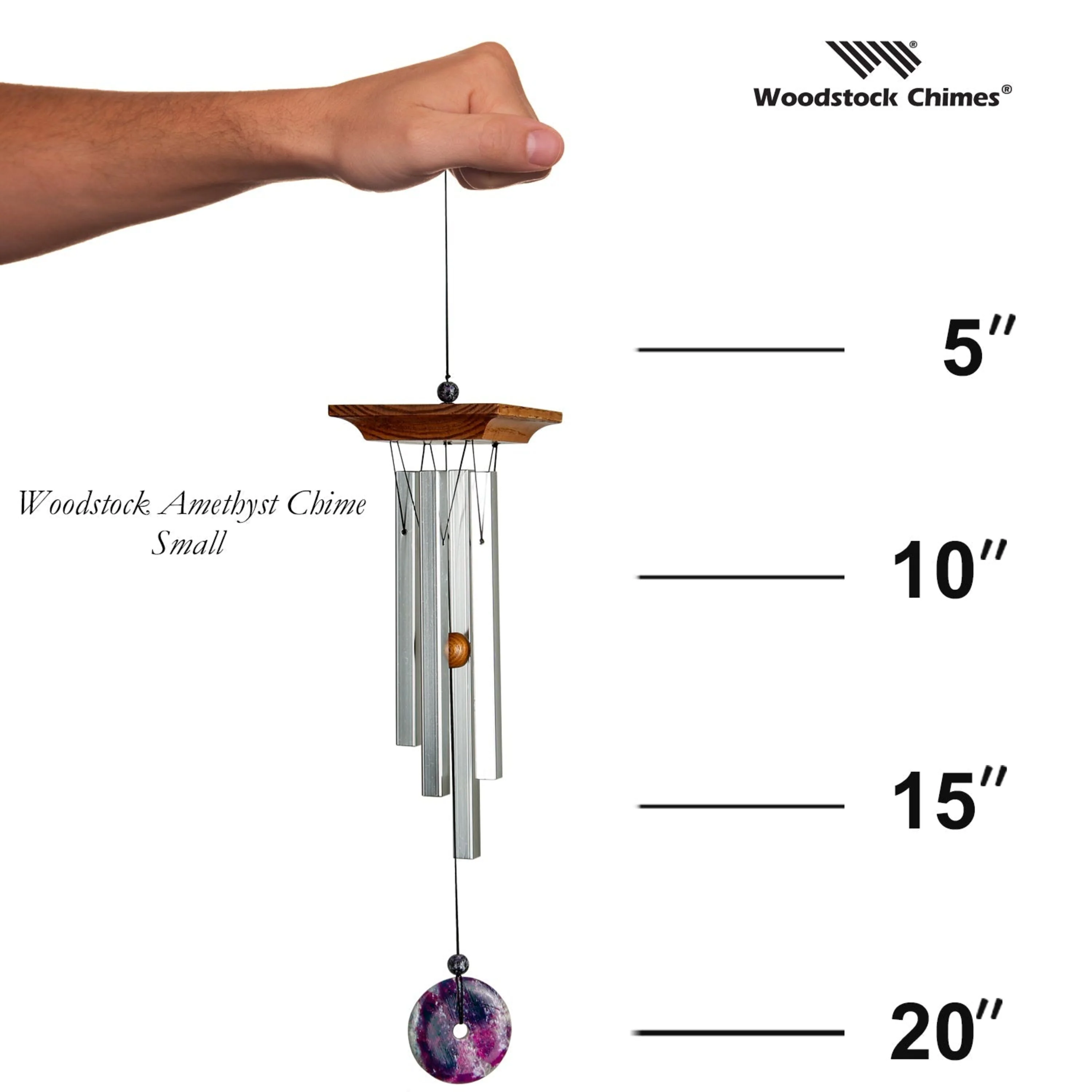 Woodstock Amethyst Chime - Small - Image 6